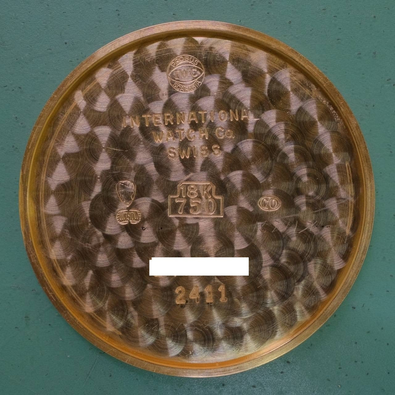 IWC PORTOFINO 2411 125th Anniversary Model Hand-wound Cal.1852 750 Leather Genuine Buckle (750) White Dial 34.0mm
