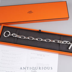 Hermes Bracelet Chaine d'Ancre GM 14 links SV925 Box Warranty (2024) Cross Receipt 23 years engraved