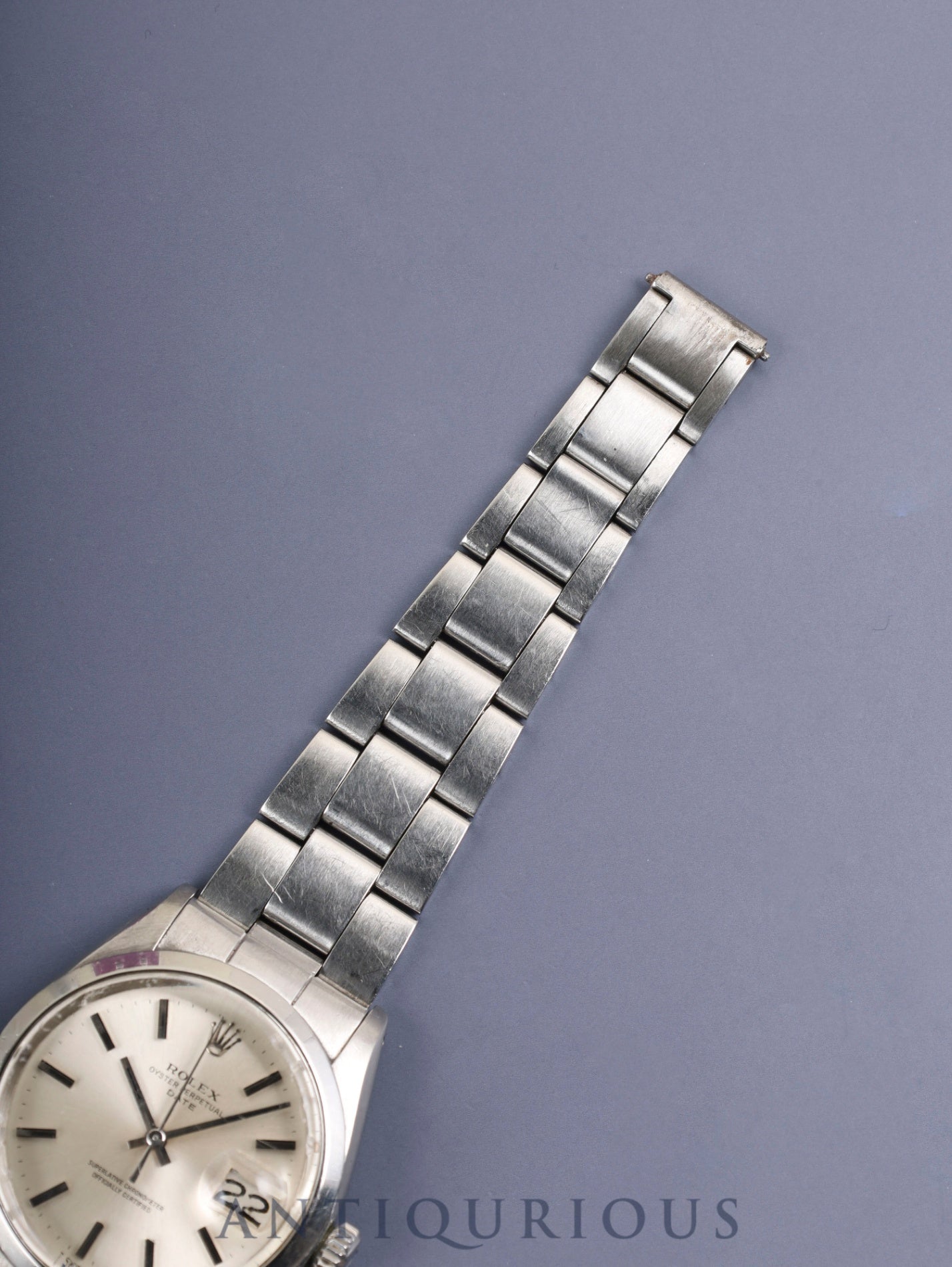 ロレックス オイスターパーペチュアルデイト 1500 自動巻き Cal.1570 SS SS シルバー文字盤 25番（1968年）クロノメーター証明書 冊子 オーバーホール済み