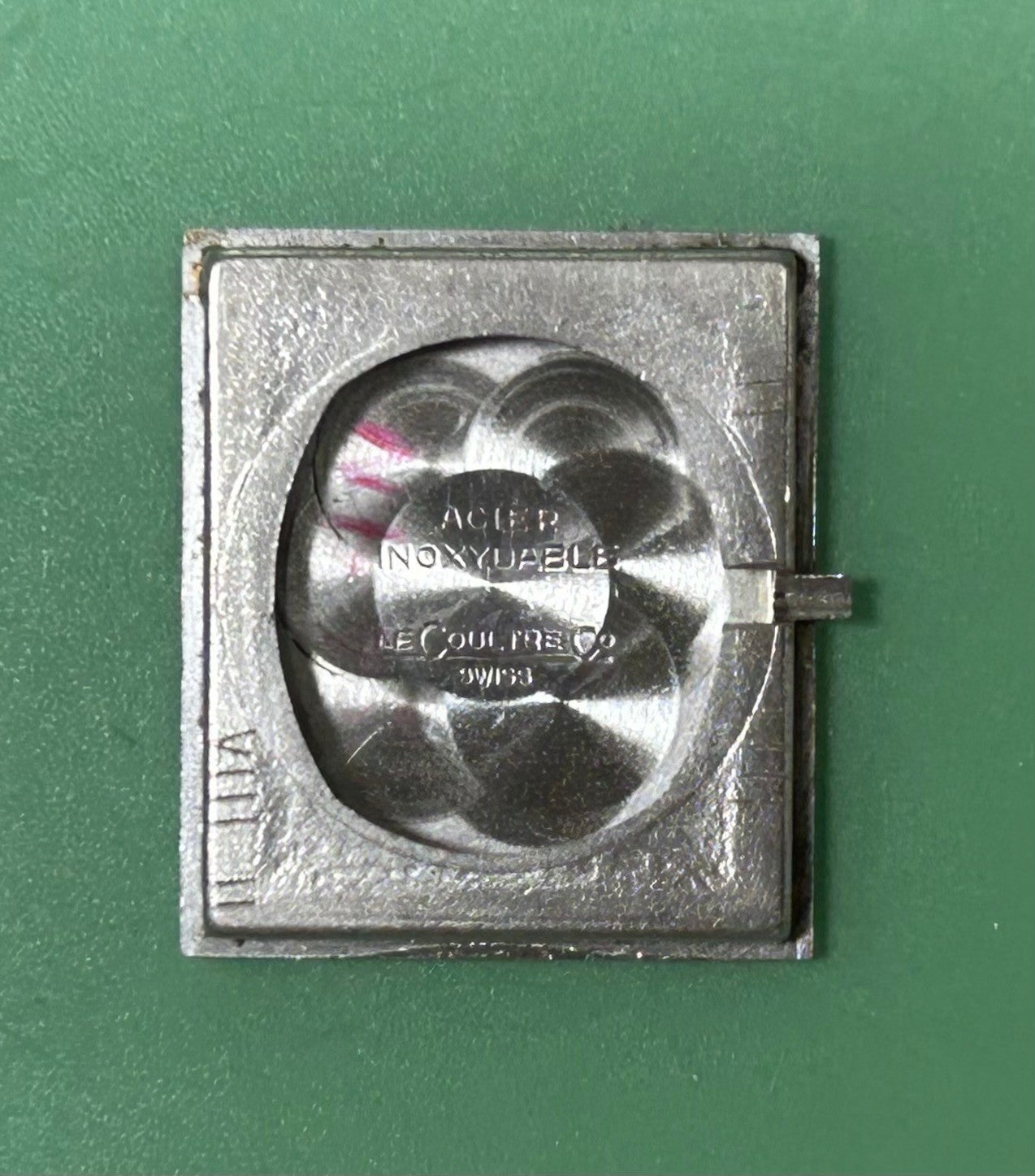 ジャガー・ルクルト レクタンギュラー 6149 42 手巻き Cal.846 革 純正尾錠（SS） ホワイトローマン文字盤  冊子 ケース 保証書（1977年）オーバーホール済み