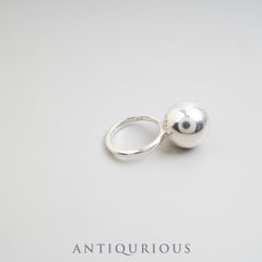 Tiffany Ring Hardware Ball Large Sterling Silver Size 13