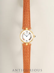 Cartier Must Vendome VLC SM W1006554 / 1851 Quartz Cal.690 SV925 Leather Genuine D-buckle (GP) Trinity dial (SWISS表記) Box Booklet Overhauled