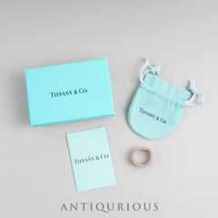 Tiffany Somerset Sterling Silver Ring, Approx. Size 11.5, Booklet, Dust Bag, Box