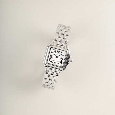 Cartier Panthère SM WSPN0006 / 4177 Quartz Cal.057 SS SS White Roman Dial Overhauled