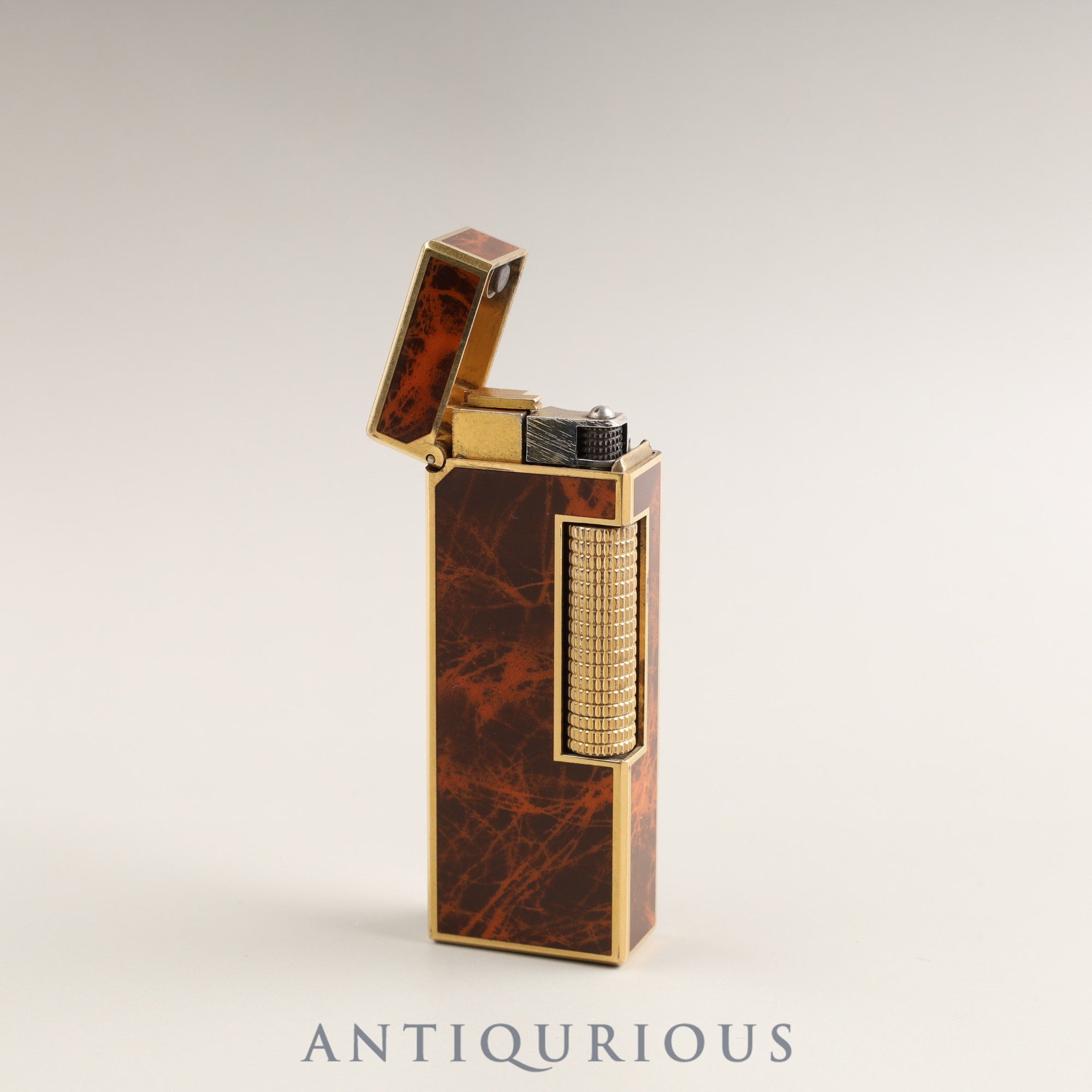 Dunhill Lighter Mini Hudson Marble Brown Marble GP Mechanically Adjusted