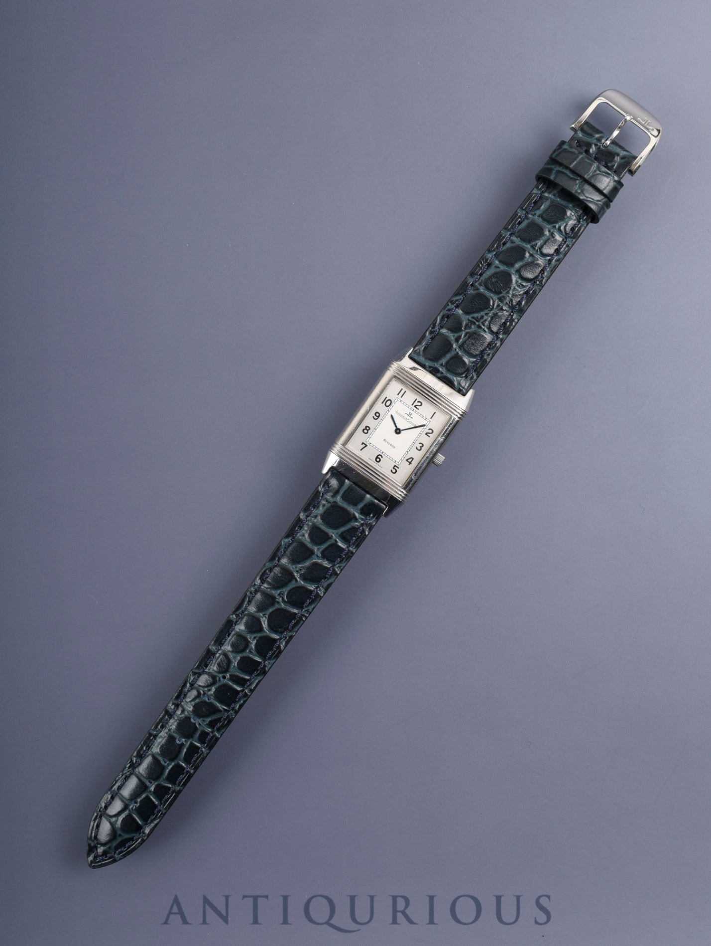 Jaeger-LeCoultre Reverso Classic 250.8.86 Manual Winding Cal.846/1 Leather Genuine Buckle (SS) Silver Arabic Dial (Case Back Engraved) Box, Case, Booklet, Warranty Card (1995) Overhauled