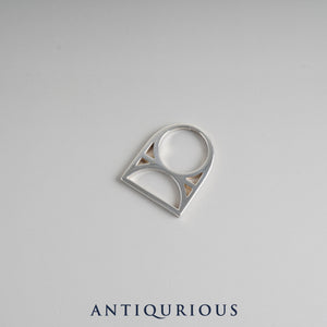 Hermes Ring Chaine d'Ancre Game Sterling Silver #52 17 Year Stamp