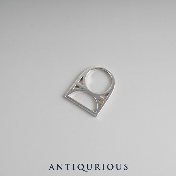 Hermes Ring Chaine d'Ancre Game SV925 #52 17 Year Engraved