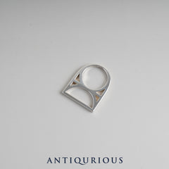 Hermes Ring Chaine d'Ancre Game Sterling Silver #52 17 Year Stamp