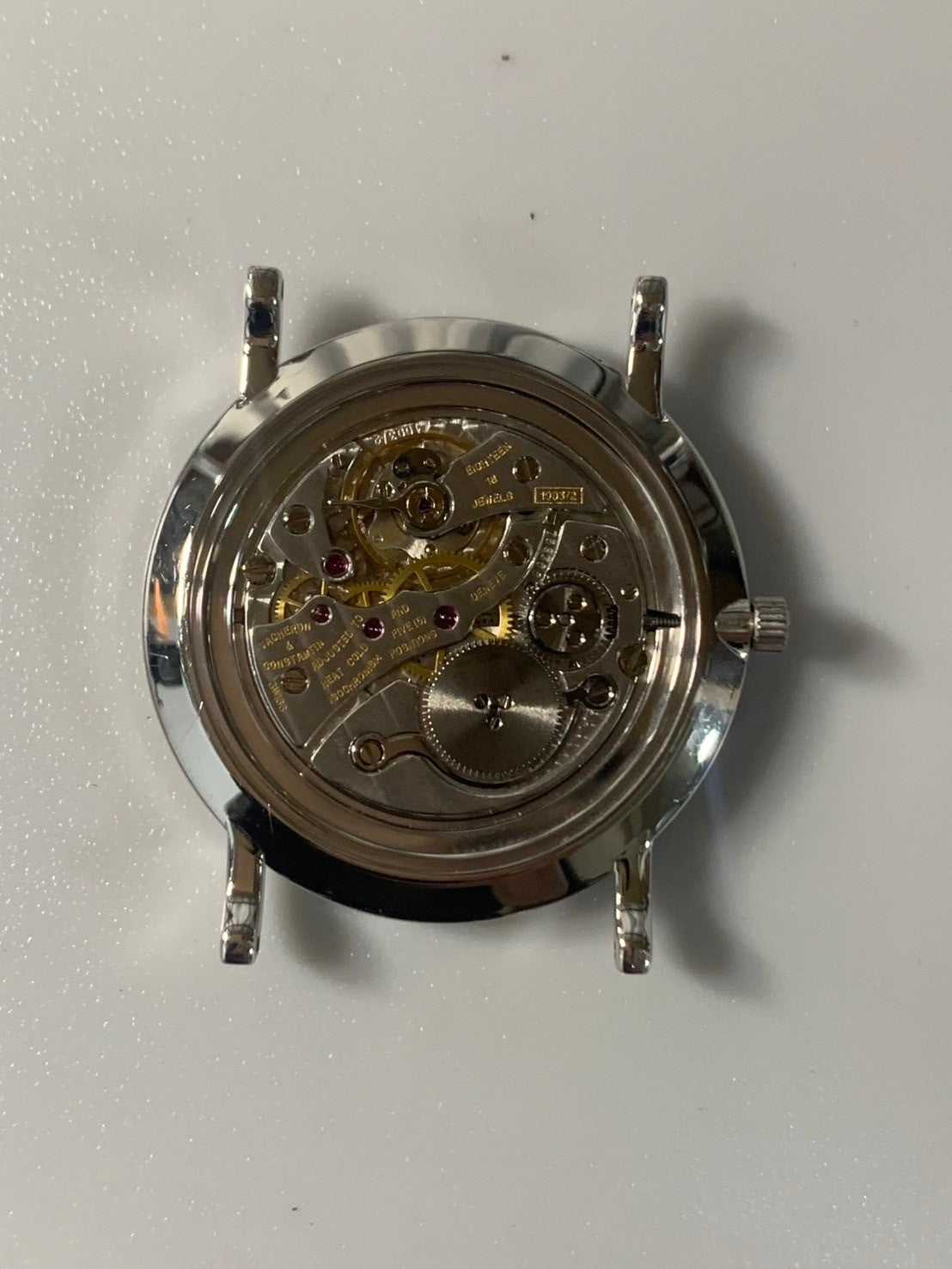 ヴァシュロン・コンスタンタン パトリモニー 33093/3 手巻き Cal.1003/2 750WG 革 純正ピンバックル（750WG）ホワイトローマン文字盤 ケース 純正革ベルト オーバーホール済み