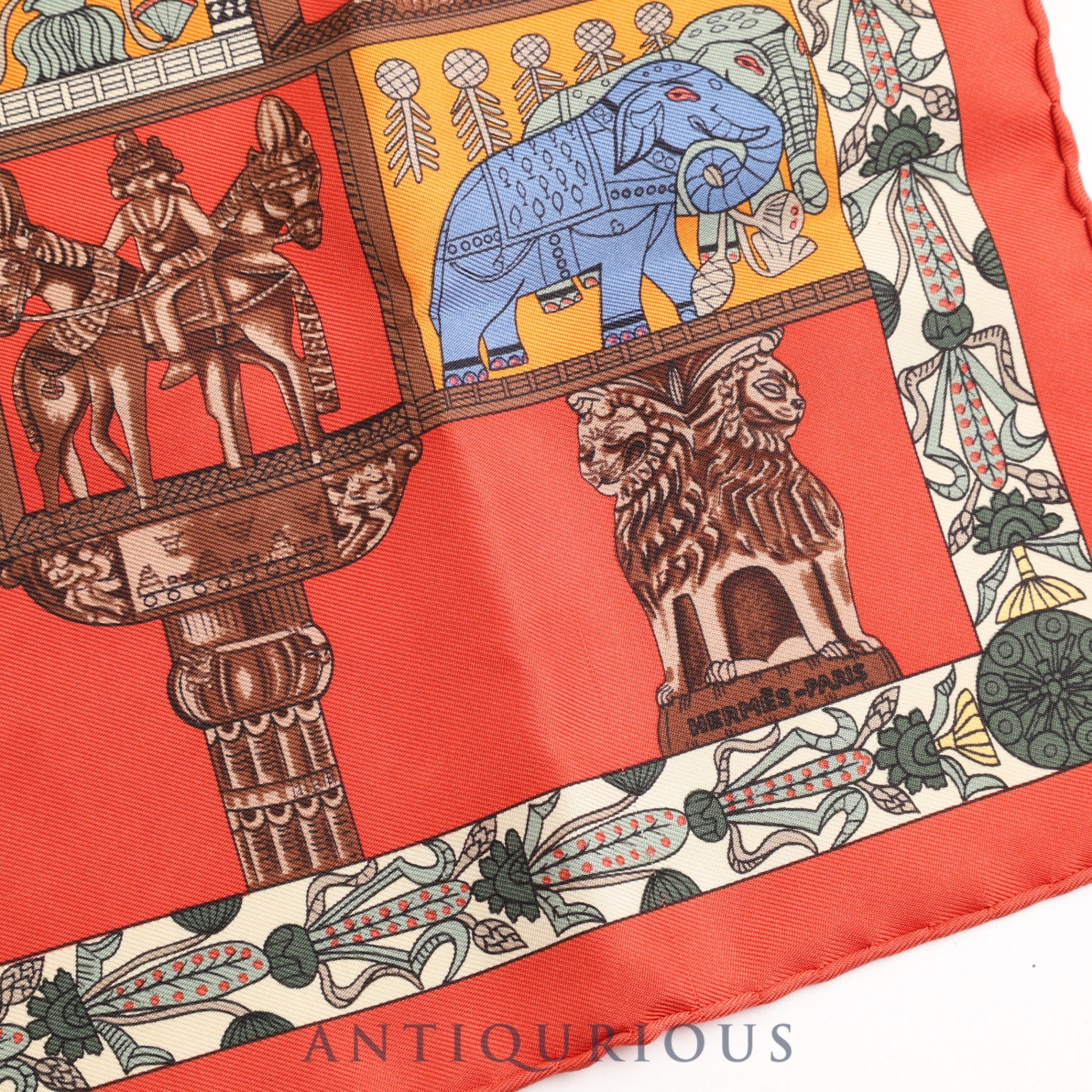 Hermes scarf Carre 45 Tower gate SILK 100% box