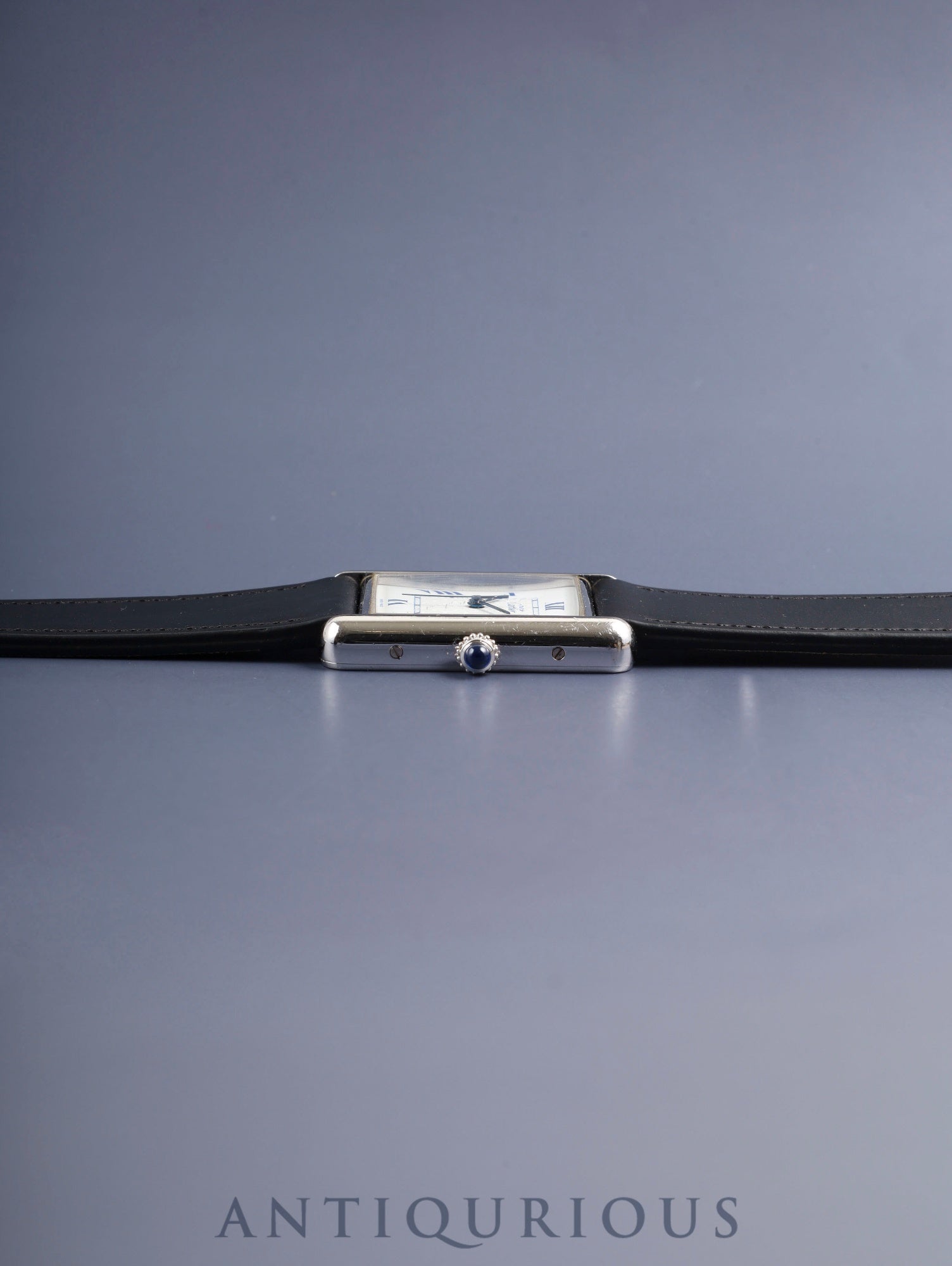 カルティエ マストタンク GM（XL） W1014154 / 2414 クォーツ Cal.687 SV925 革 純正尾錠（SS） ホワイト飛びローマン文字盤（SWISS MADE表記）オーバーホール済み