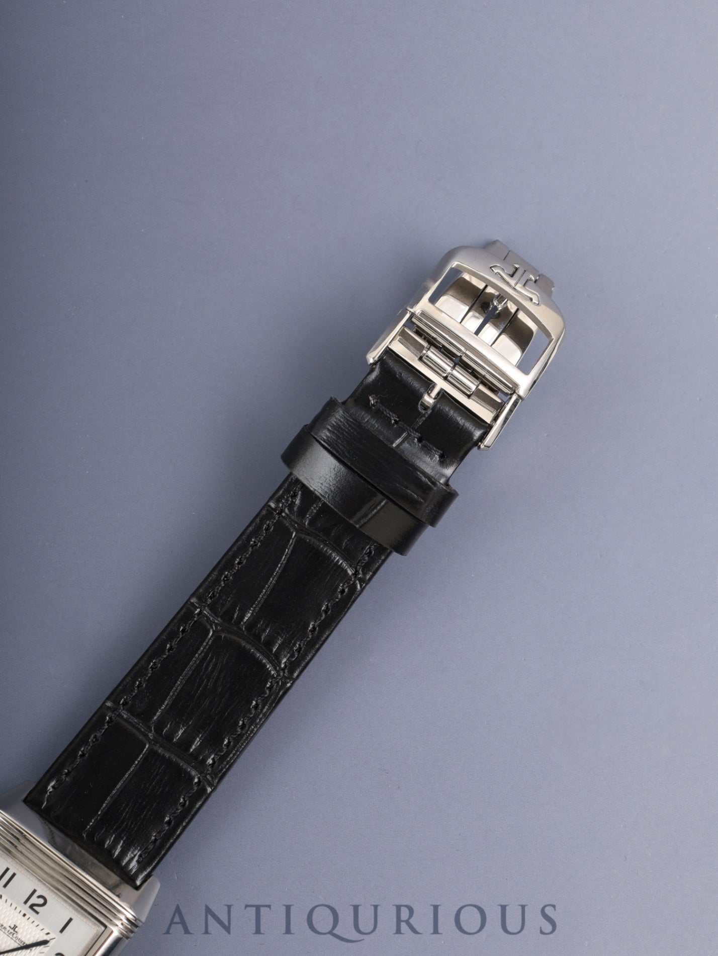 ジャガー・ルクルト レベルソ クラシック ミディアム Q2538420 / 212.8.S5 手巻き Cal.965 SS 革 純正バックル（SS）シルバーアラビア文字盤（SWISS MADE表記）箱 オーバーホール済み