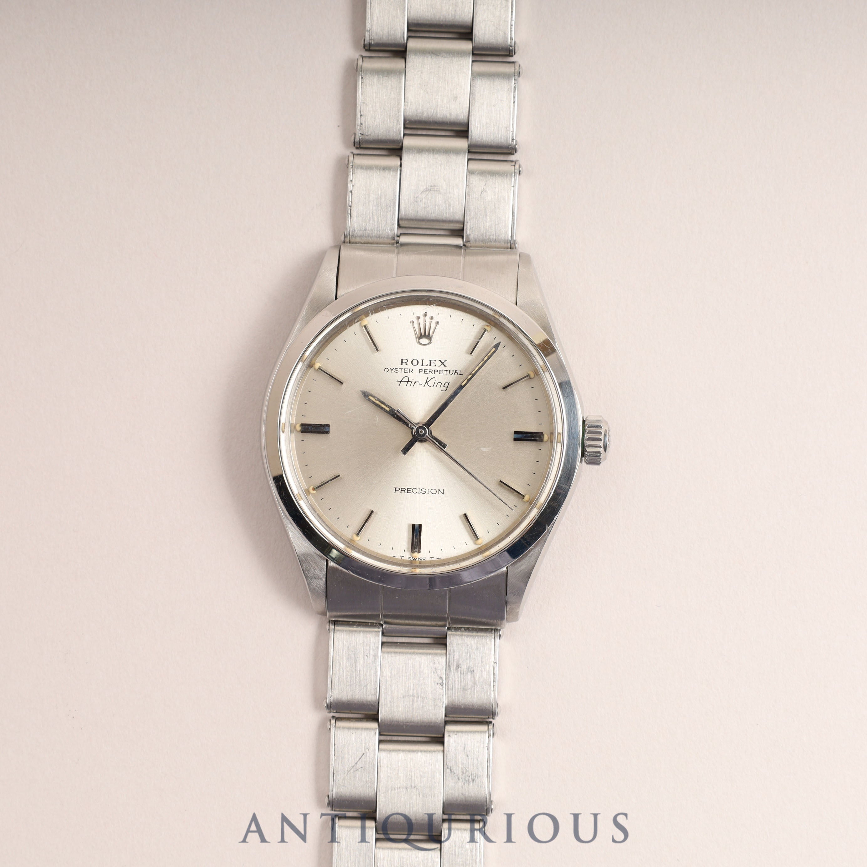 Rolex Air King 5500 Silver Dial 1969 ANTIQURIOUS