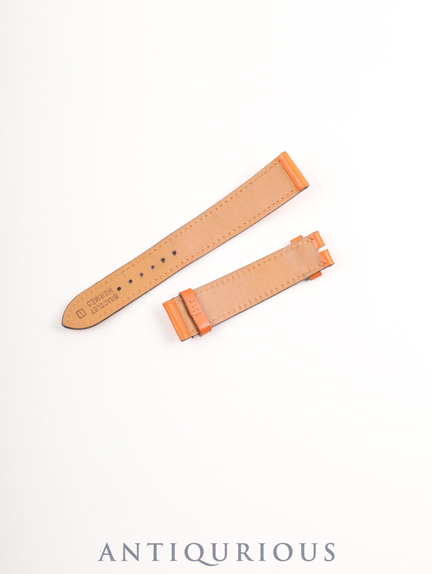 エルメス Hウォッチ HH1.210 クォーツ Cal.- SS 革 純正ピンバックル（SS）ホワイト文字盤  箱 冊子 保証書（2006年）  純正革ベルト（□I刻印：2005年）オーバーホール済み