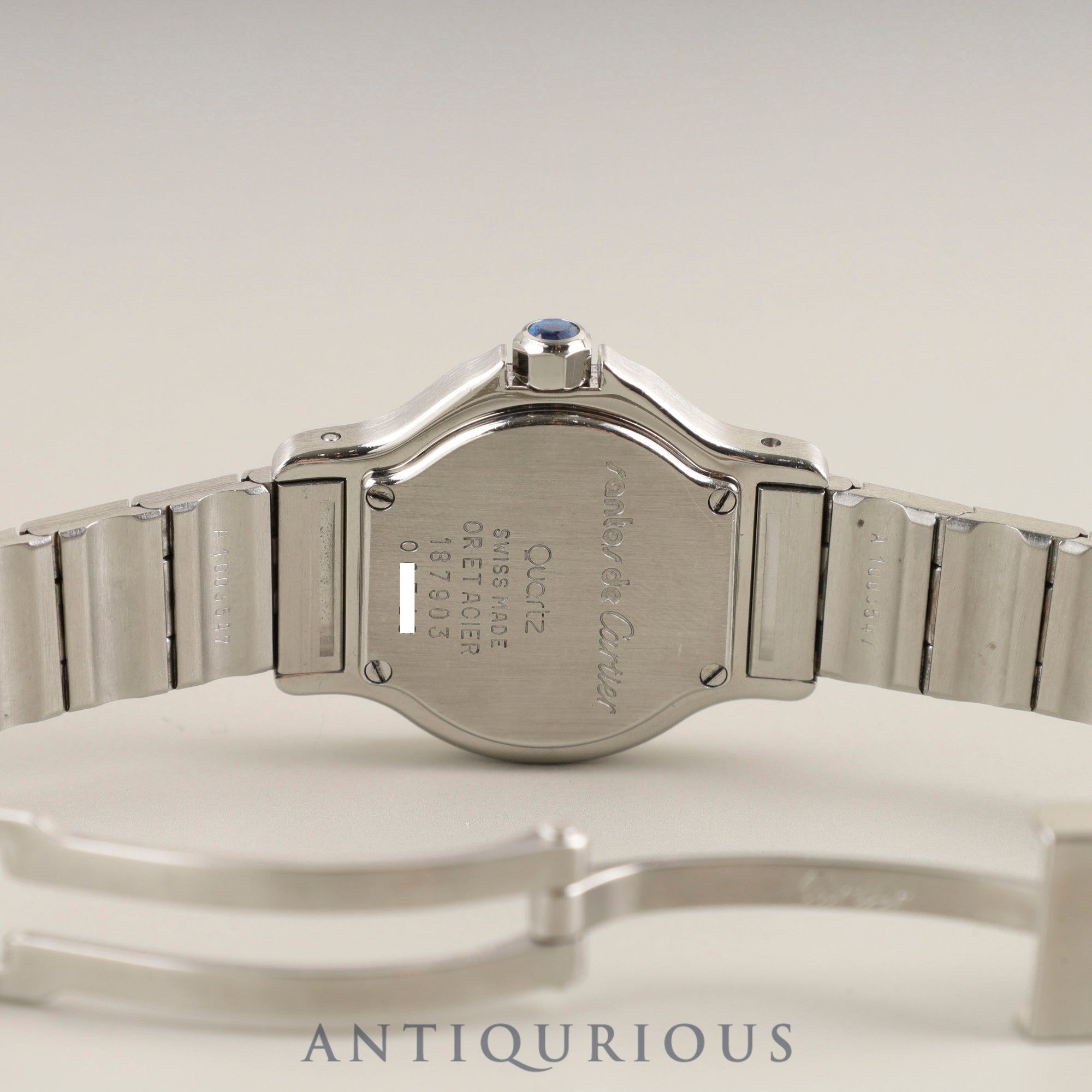 カルティエ サントス オクタゴン SM W2001683 / 187903 クォーツ Cal.87 SS/YG SS/YG アイボリーローマン文字盤 冊子 保証書 オーバーホール済み