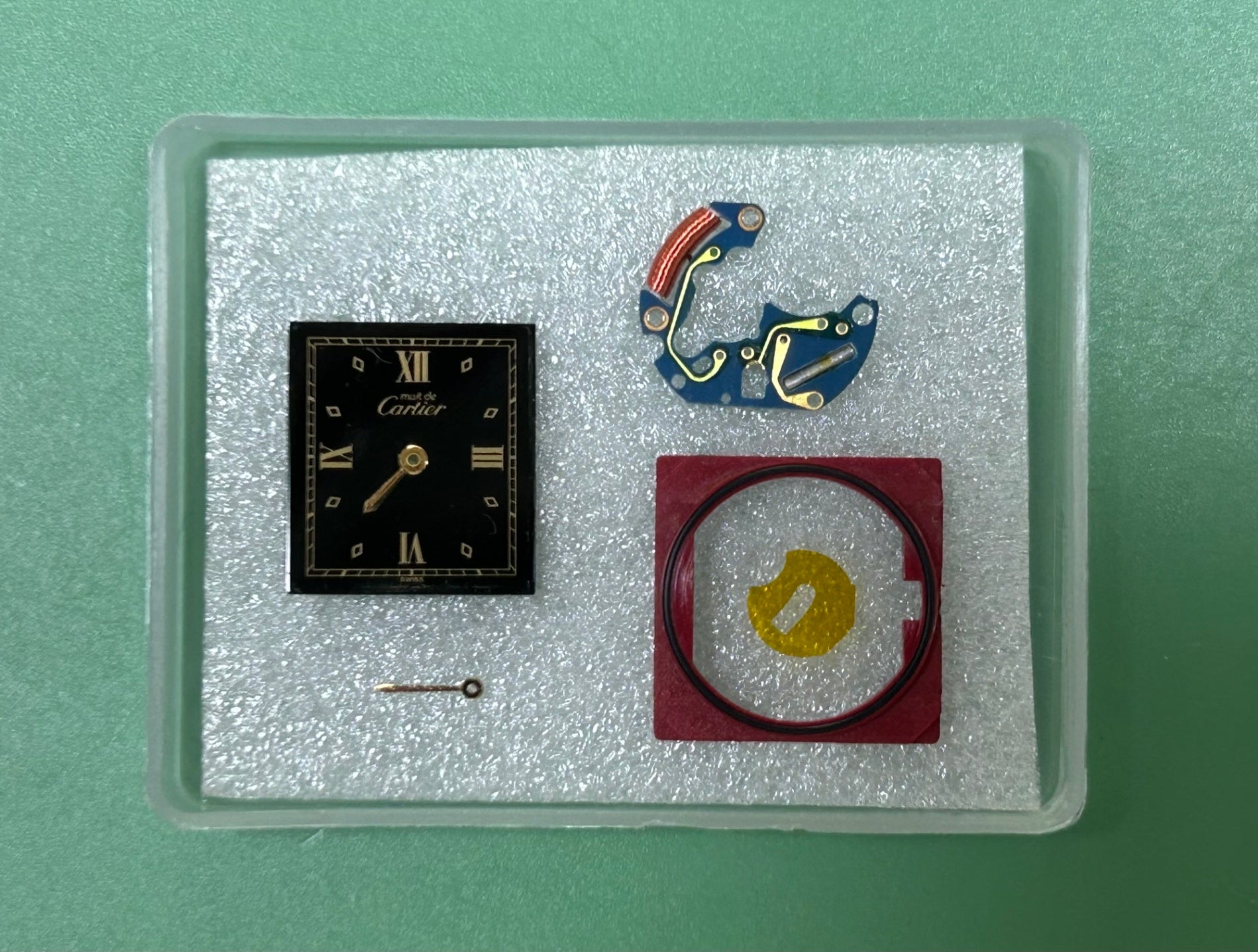 カルティエ マストタンク SM 5057001 クォーツ Cal.057 SV925 革 純正尾錠（GP） ブラック飛びローマン文字盤 1982年頃～1995年頃 オーバーホール済み 新品仕上げ済み
