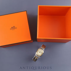 11/30迄出品OH エルメス ラリー RA1.220 コンビ ダイヤル 腕時計 HERMES】エルメス『ラリー』RA1.220 レディース クォーツ 1週間