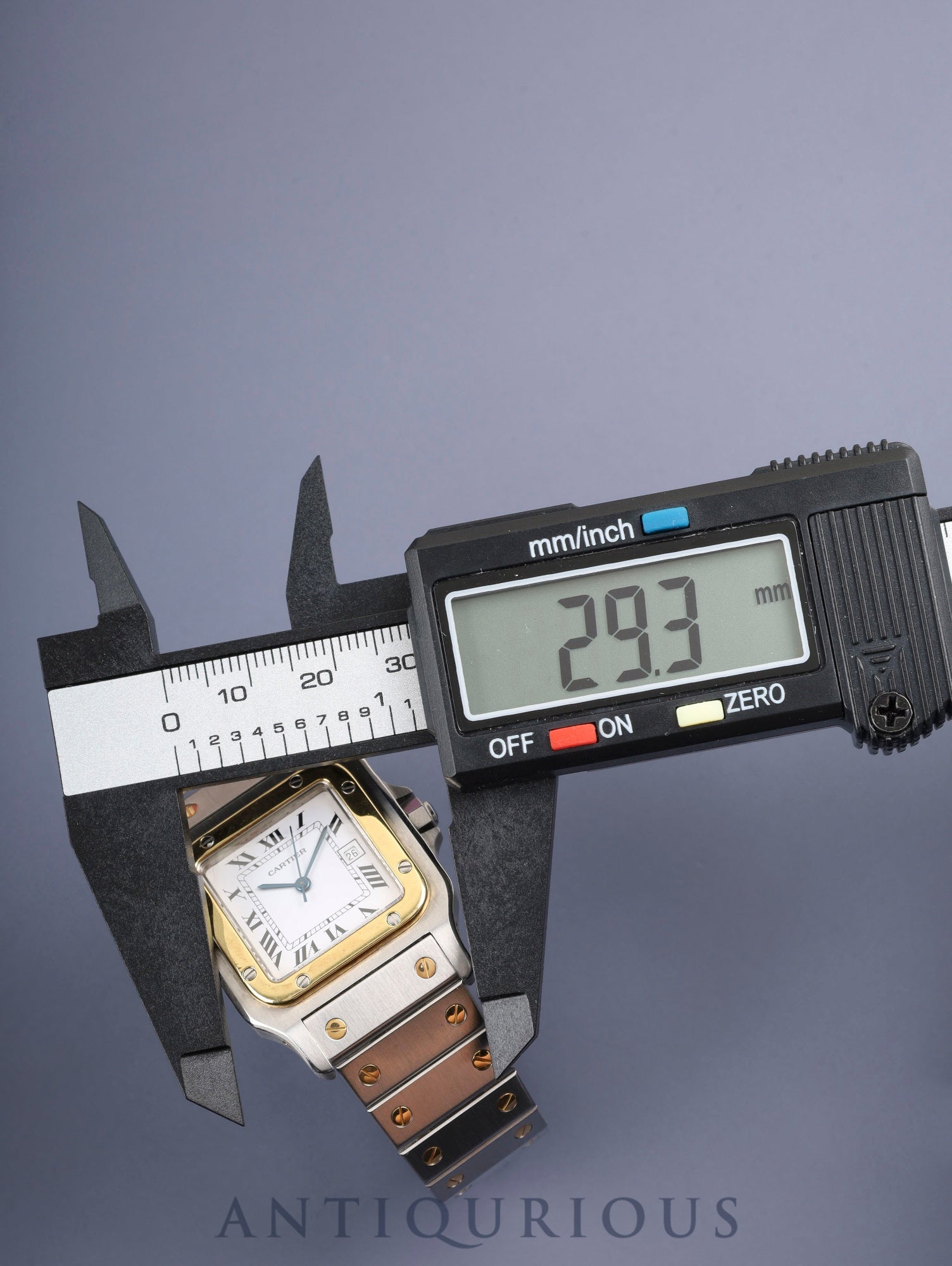 Cartier Santos Galbee LM 81036288/2961 Automatic Caliber 2671 Stainless Steel/Yellow Gold White Roman Dial Overhauled