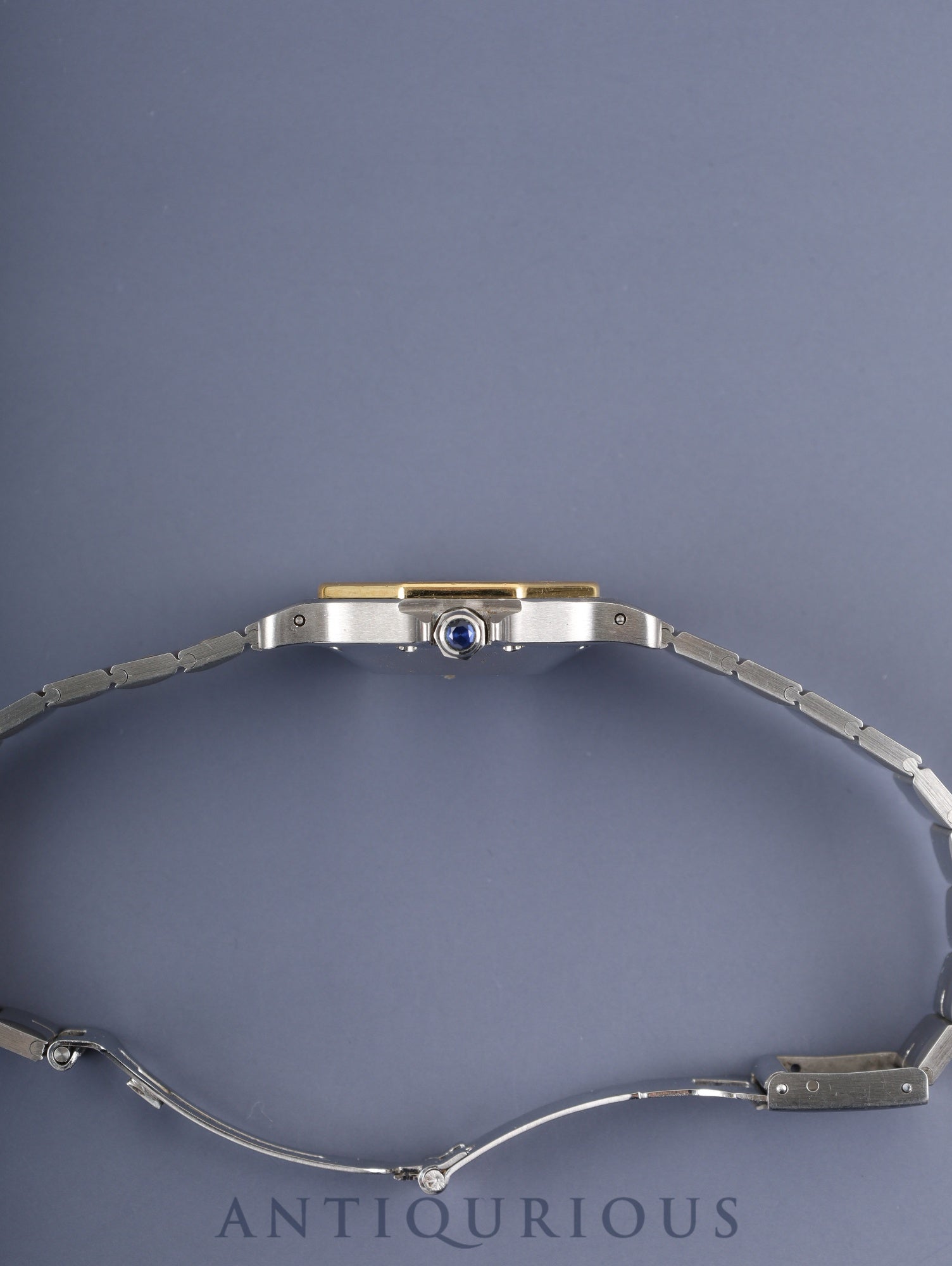 Cartier Santos Octagon LM 2966 Automatic Caliber ETA2671 Stainless Steel/Yellow Gold White Roman Dial Box and Booklet Overhauled