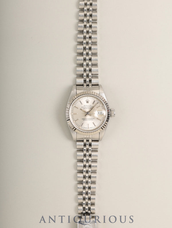 ロレックス デイトジャスト 69174 自動巻き Cal.2135 SS/WG SS シルバー文字盤 L番（1989年～1990年）オーバーホール済み
