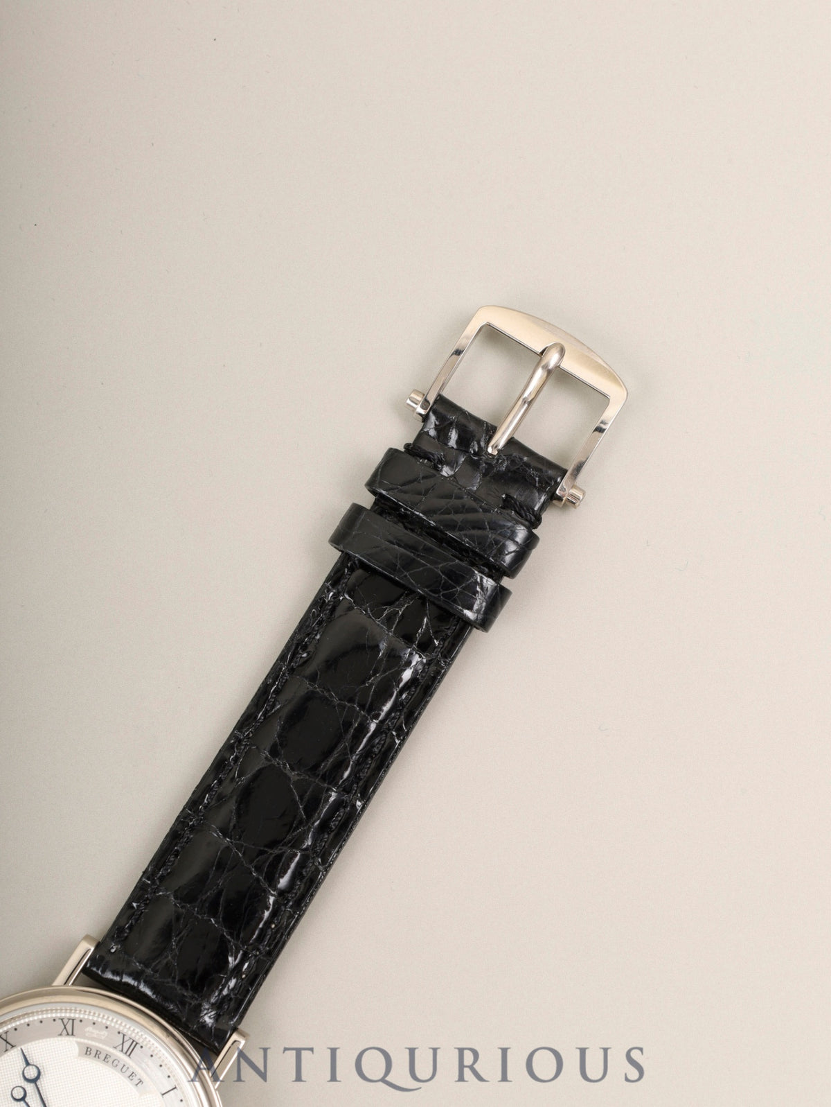ブレゲ クラシック 9067BB / 12 / 974 自動巻き Cal.591A 750WG  革 純正ピンバックル（750WG）シルバーギョシェ文字盤  箱 冊子 保証書（2021年）純正レザーベルト付き オーバーホール済み