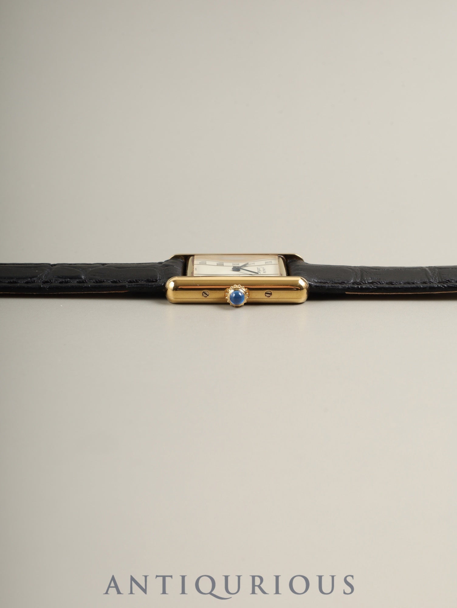 カルティエ マストタンク SM 5057001 クォーツ Cal.057 SV925 革 純正ピンバックル（GP）ストレートローマン文字盤（SWISS表記）オーバーホール済み