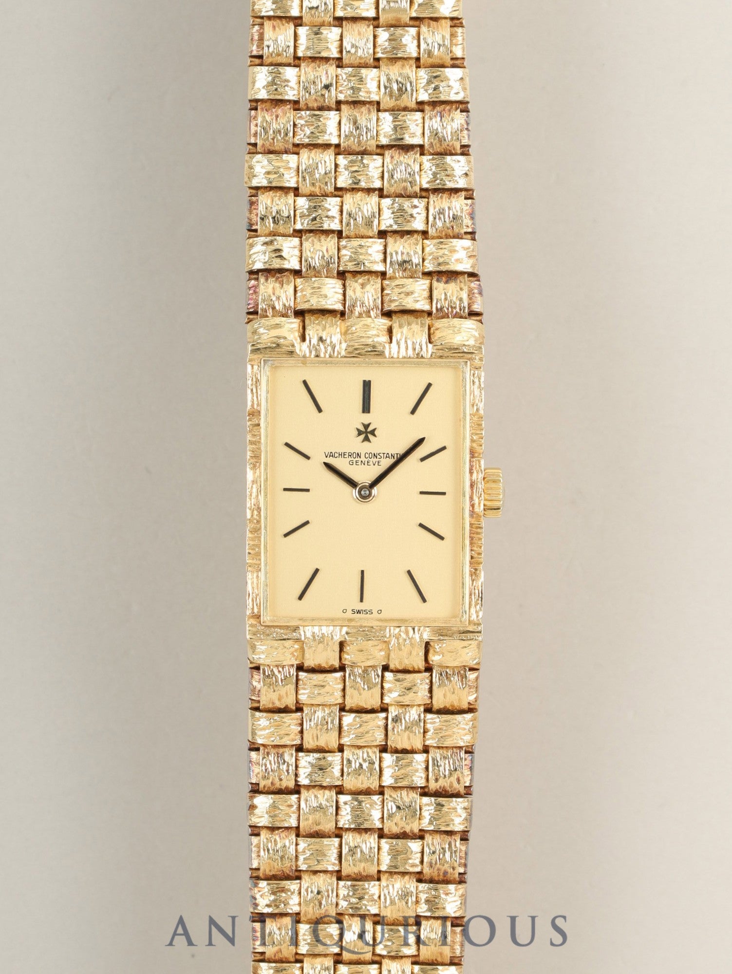 Vacheron Constantin Mesh d'Or 33030 Manual Winding Cal.1052 750YG 750YG Champagne Dial Overhauled