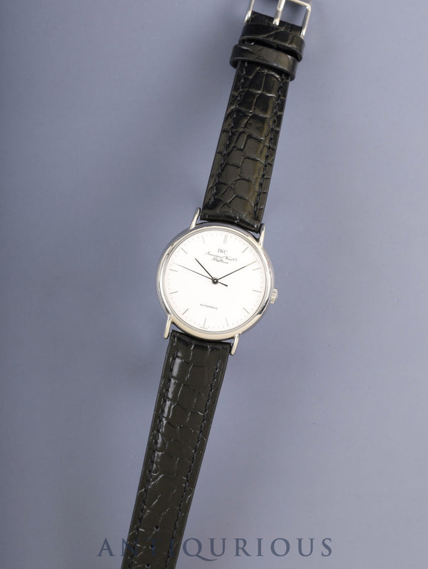 IWC Portofino IW351403 Automatic Cal.37521 SS Leather Aftermarket Pin Buckle (SS) White Dial Overhauled