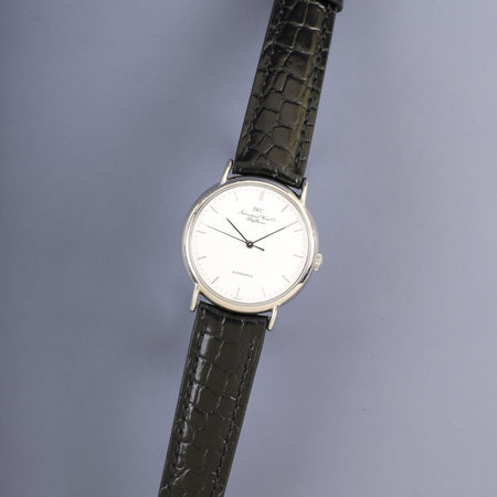 IWC Portofino IW351403 Automatic Cal.37521 SS Leather Aftermarket Pin Buckle (SS) White Dial Overhauled