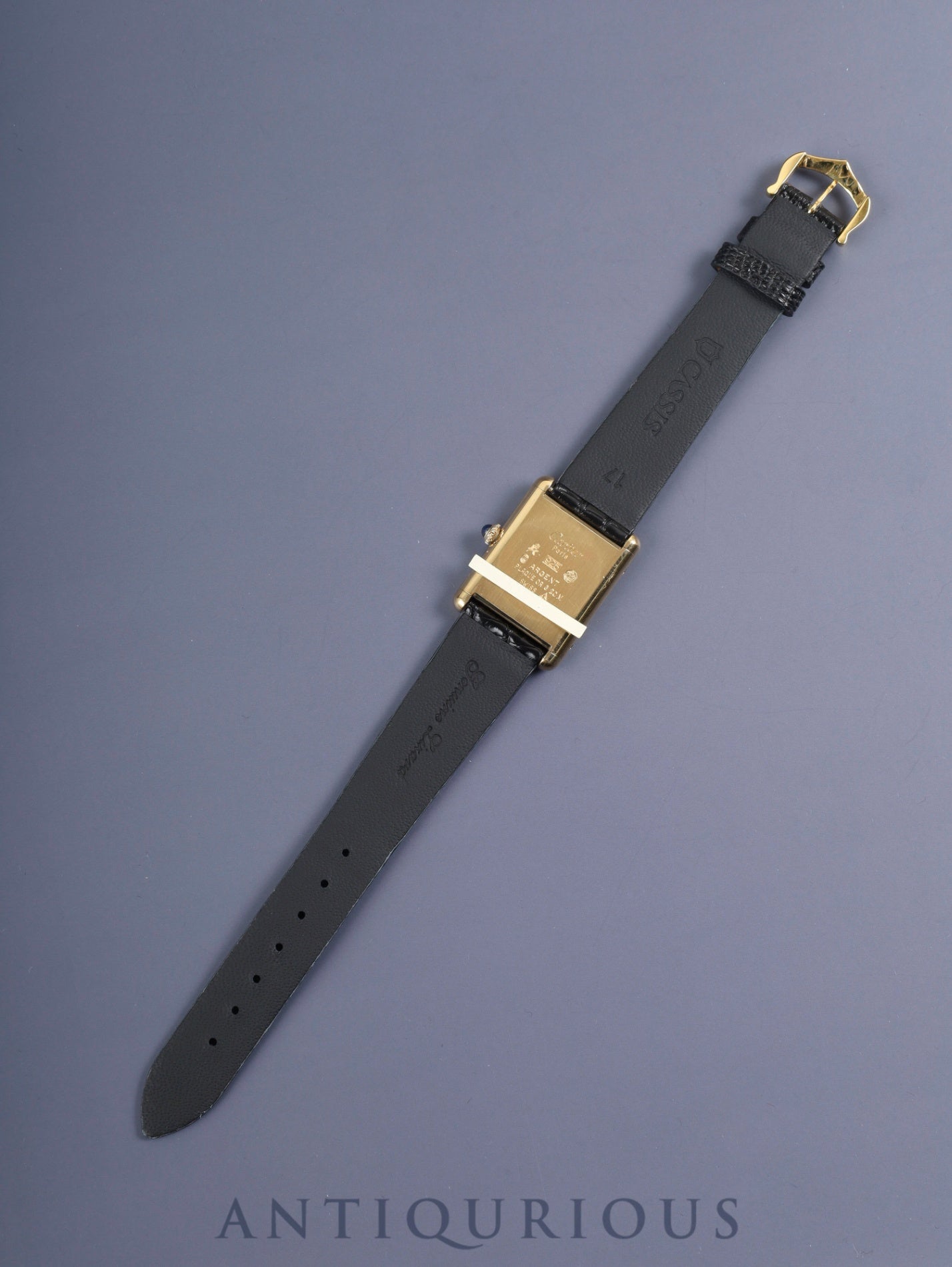 カルティエ マストタンク LM 手巻き Cal.78-1 SV925 革 純正尾錠（GP