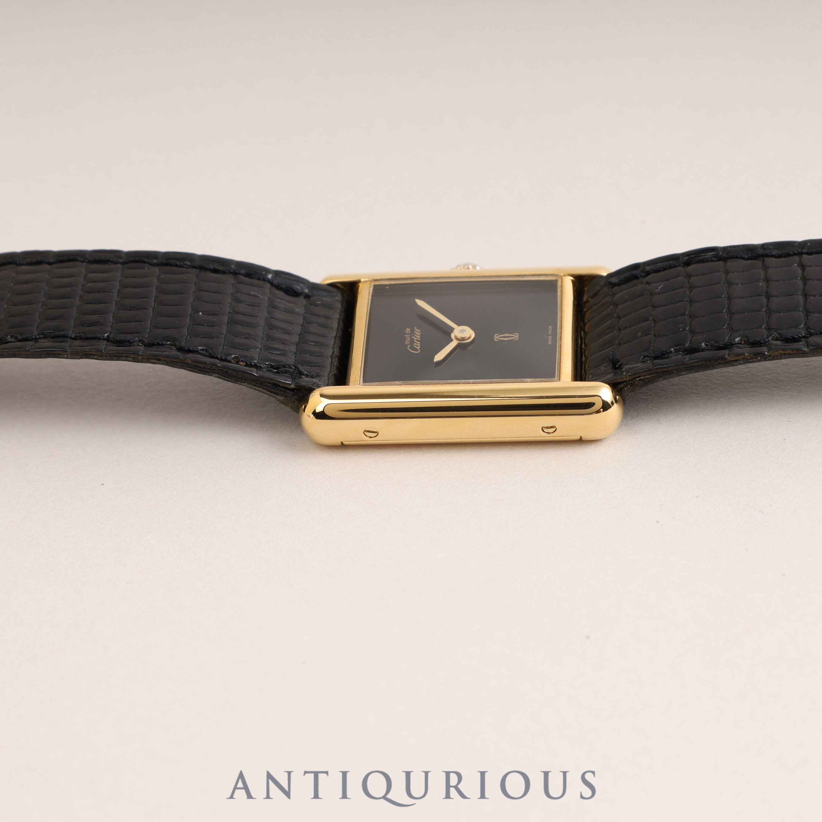 Cartier Must Tank SM Manual Winding Onyx Dial