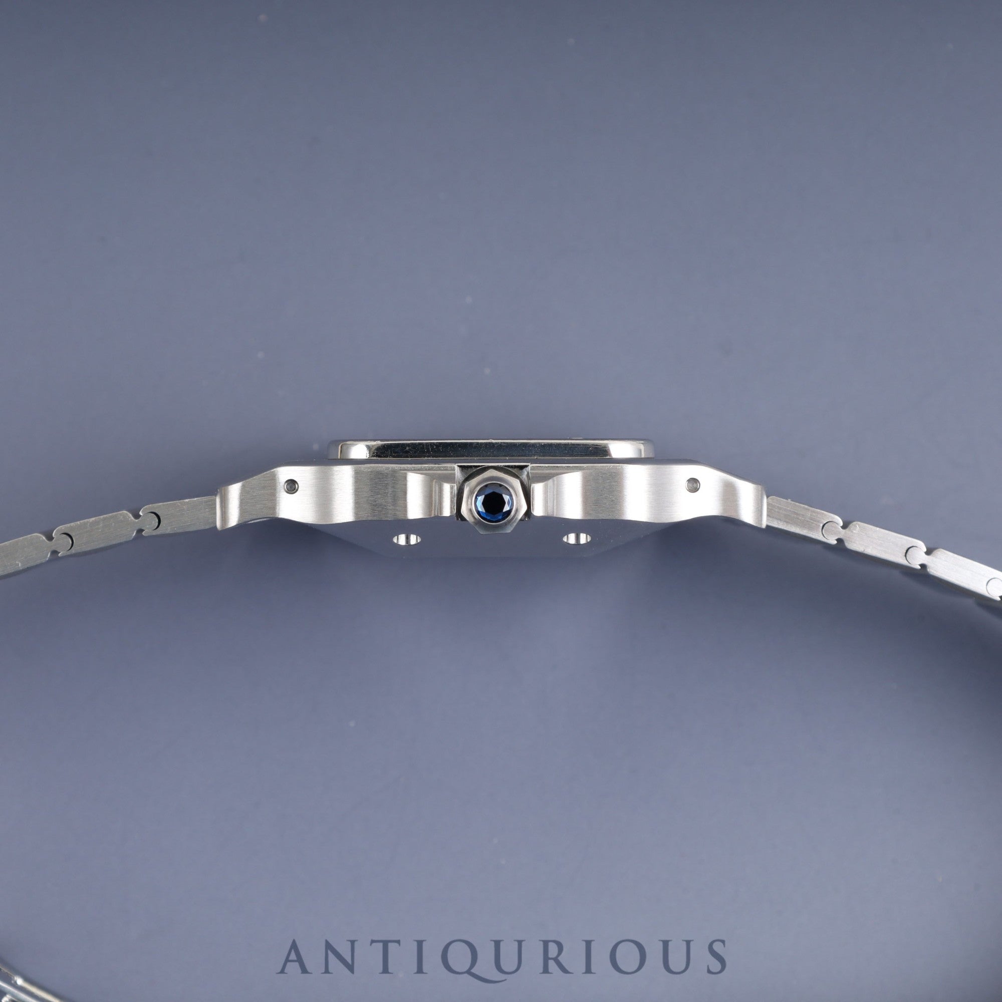 カルティエ サントス ガルベ LM 81036188 / 1553 自動巻き SS SS  ホワイトローマン文字盤 カルティエブティックにてコンプリートサービス・ミドルケース交換済み