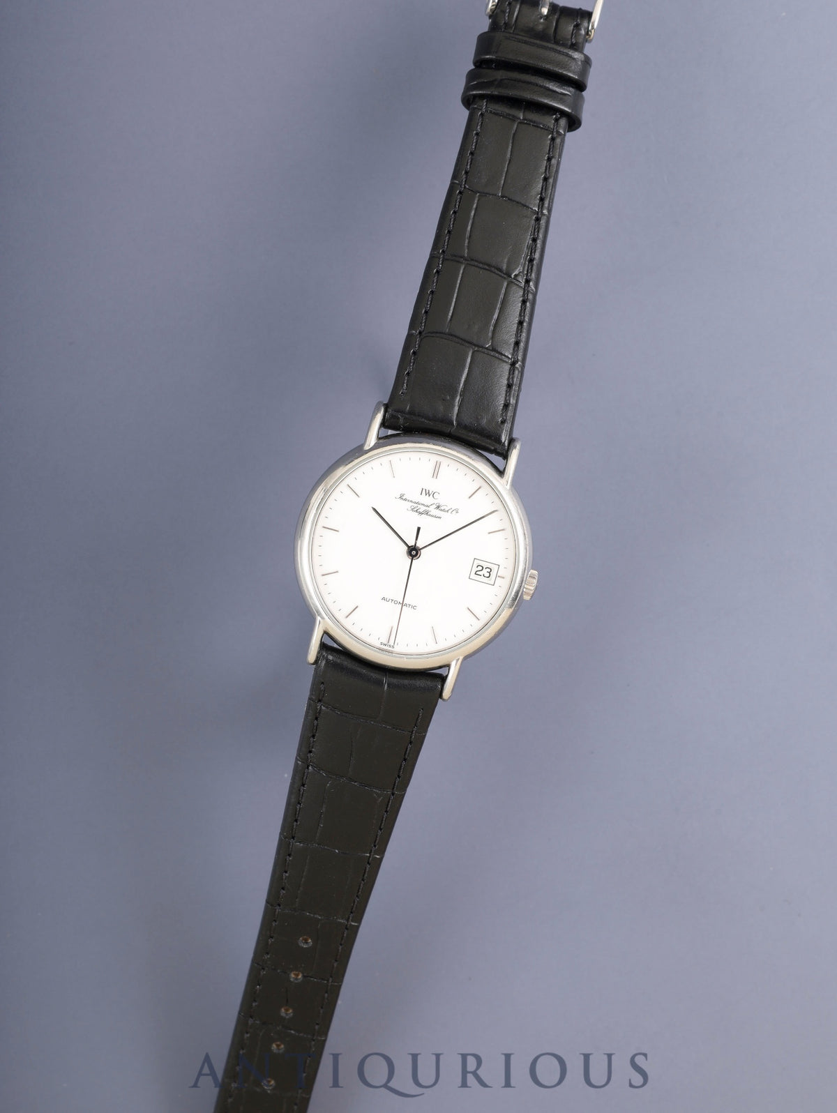 IWC ポートフィノ IW351324 自動巻き Cal.C.37521 SS 革 社外ピンバックル（SS）ホワイト文字盤 オーバーホール済み アイダブリュシー