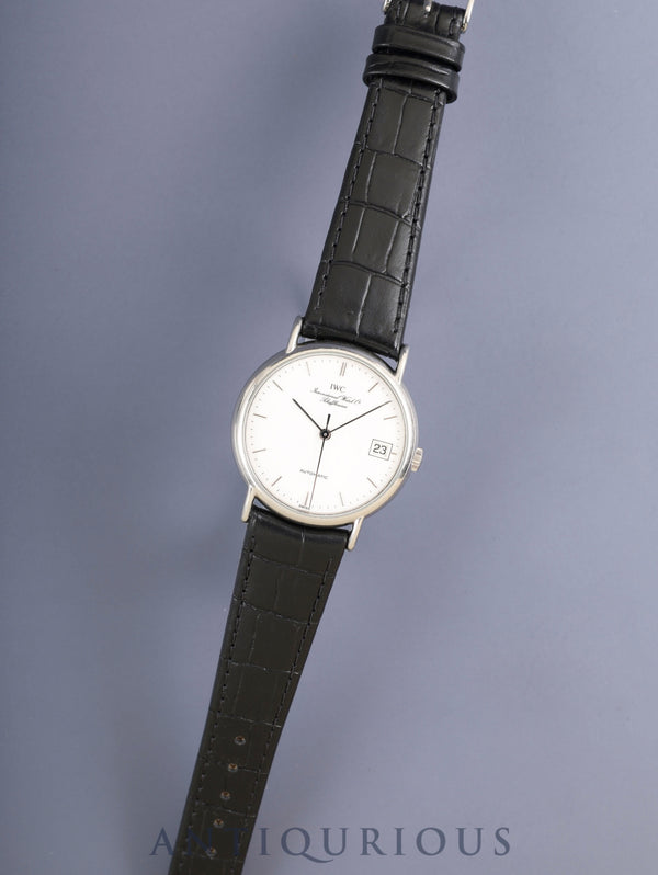 IWC ポートフィノ IW351324 自動巻き Cal.C.37521 SS 革 社外尾錠（SS）ホワイト文字盤 オーバーホール済み アイダブリュシー