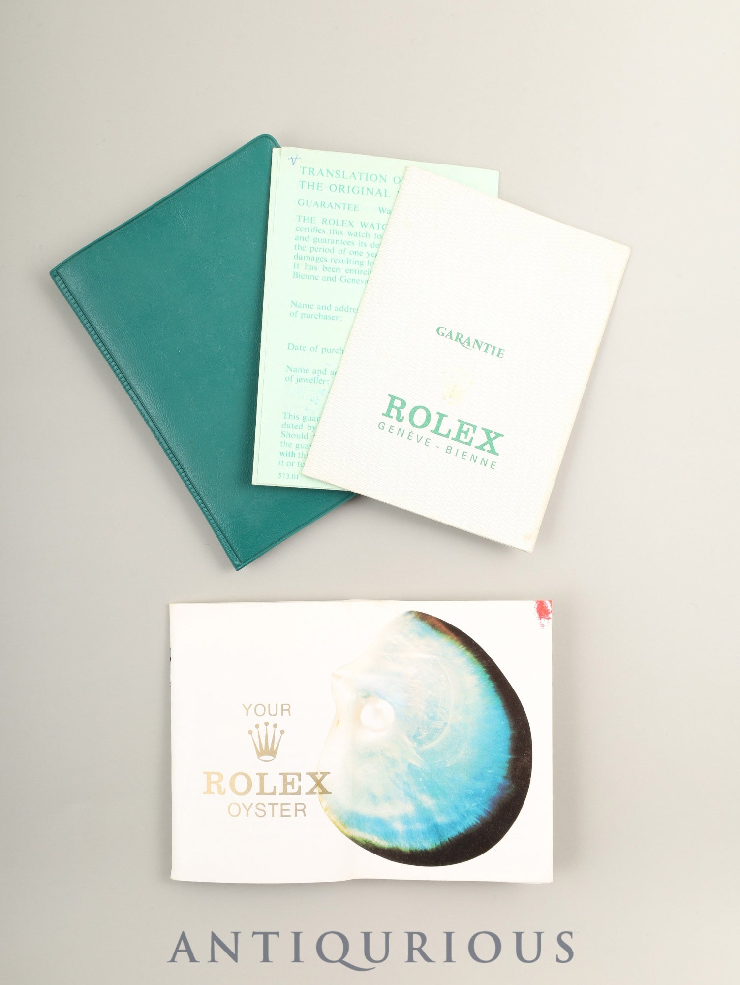 ロレックス チェリーニ 3810 手巻き Cal.1600 750WG 革 純正尾錠（GP） グレー文字盤 36番台（1972年） 冊子 保証書（1976年） オーダーホール済み