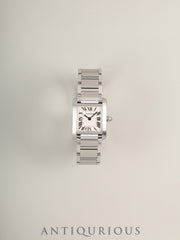 カルティエ タンクフランセーズ SM W51008Q3 / 2384 クォーツ Cal.057 SS SS ホワイトローマン SWISS MADE表記 箱 冊子 保証書（無記載）オーバーホール済み