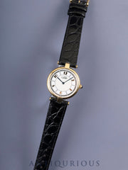 カルティエ マスト ヴァンドーム VLC LM 1861 クォーツ Cal.90 SV925 革 純正尾錠（GP）飛びアラビアCC文字盤 オーバーホール済み