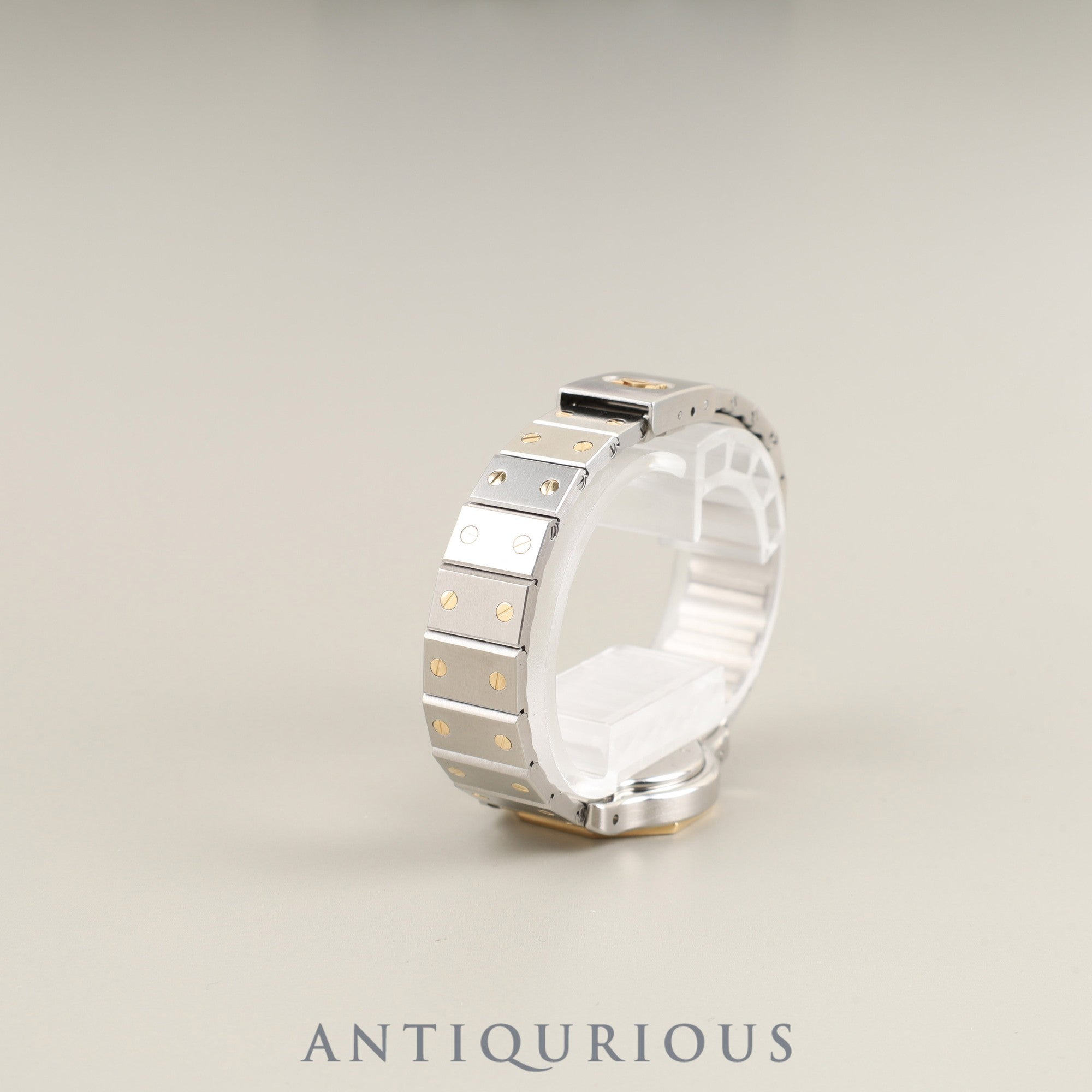 カルティエ サントス オクタゴン SM W2001683 / 187903 クォーツ Cal.87 SS/YG SS/YG アイボリーローマン文字盤 冊子 保証書 オーバーホール済み