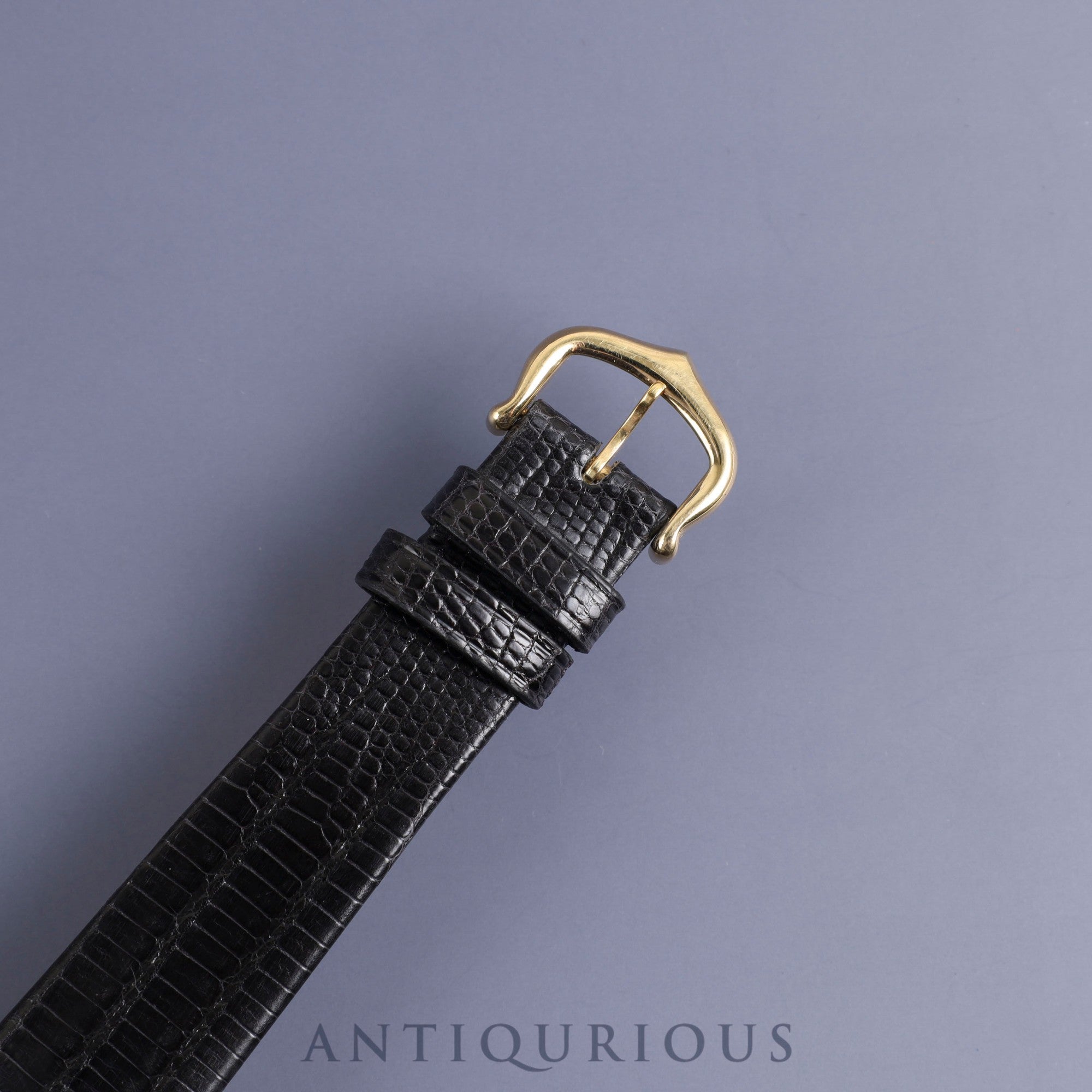 Cartier Must Tank LM Manual winding SV925 Leather Genuine buckle (GP) Black Roman dial Complete service (full maintenance) completed at Cartier boutique