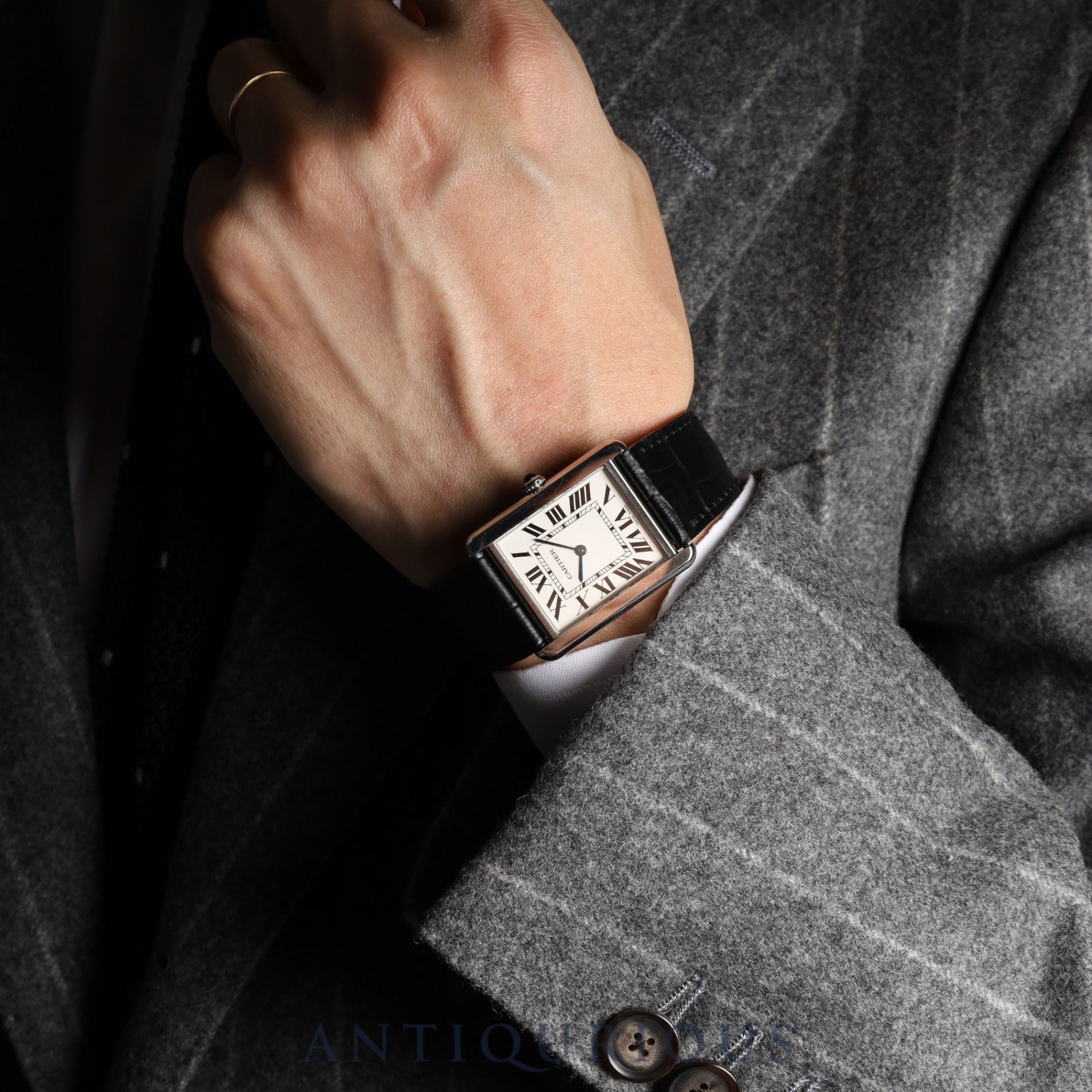 Cartier Tank Solo LM QZ Silver Dial