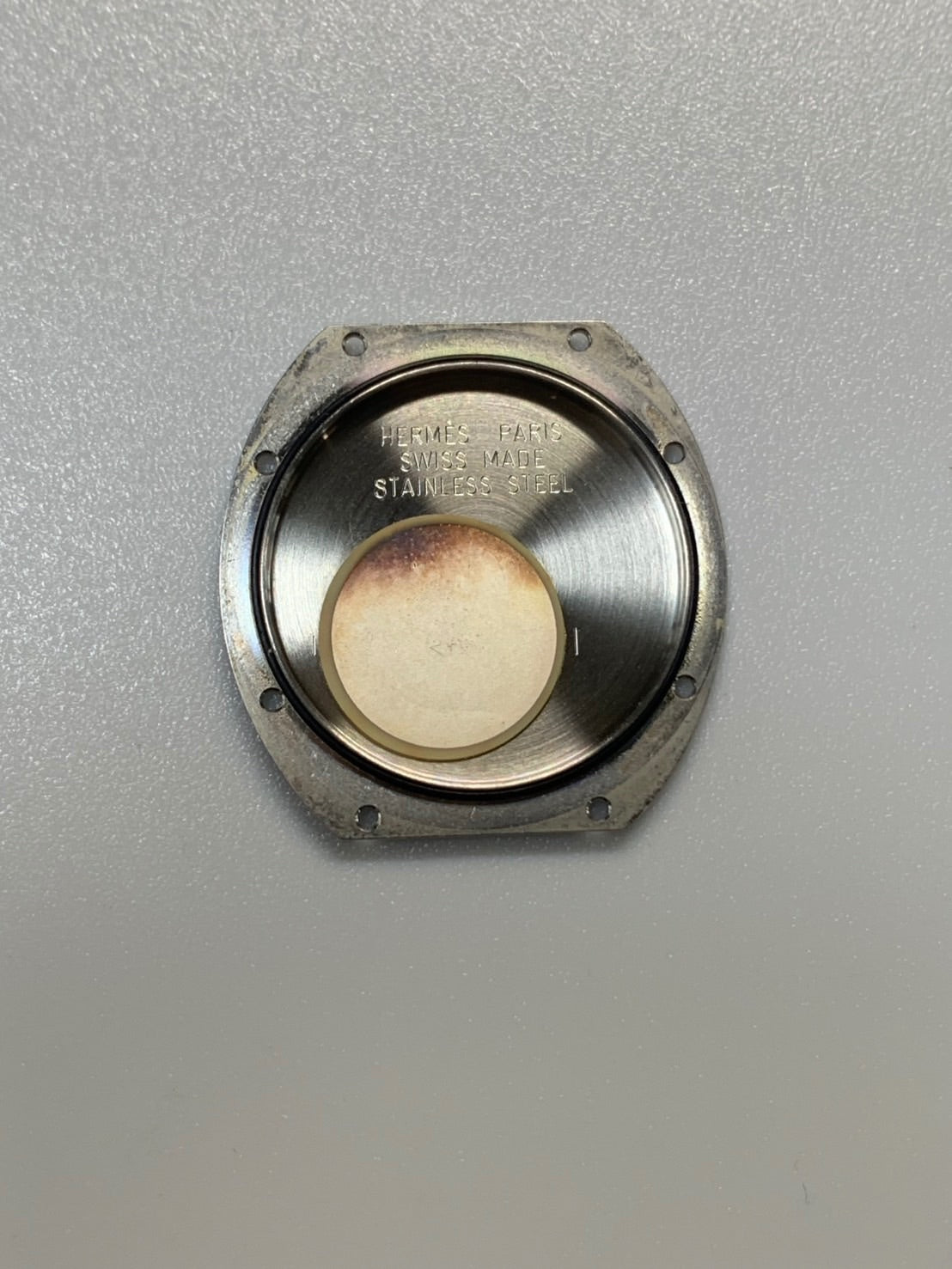 エルメス エスパス ES1.210 クォーツ Cal.989.431 SS 純正レザーベルト（□D刻印：2000年）純正バックル（SS）ブラック文字盤 箱 冊子 保証書（2000年） オーバーホール済み