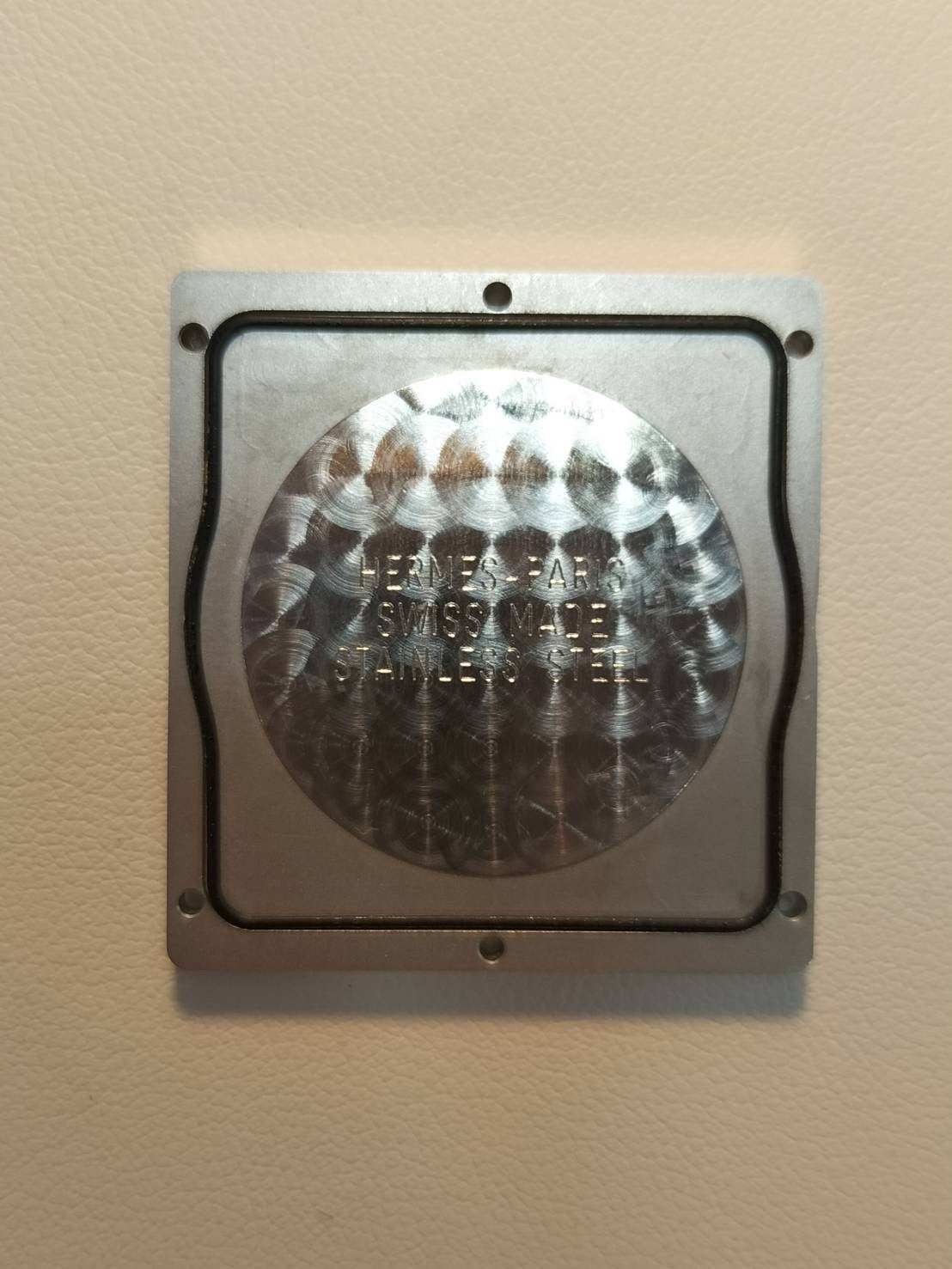 エルメス ケープコッド CC1.810 クォーツ SS 革 純正バックル（SS）グレーアラビア文字盤 箱 冊子 保証書（2009年）オーバーホール済み