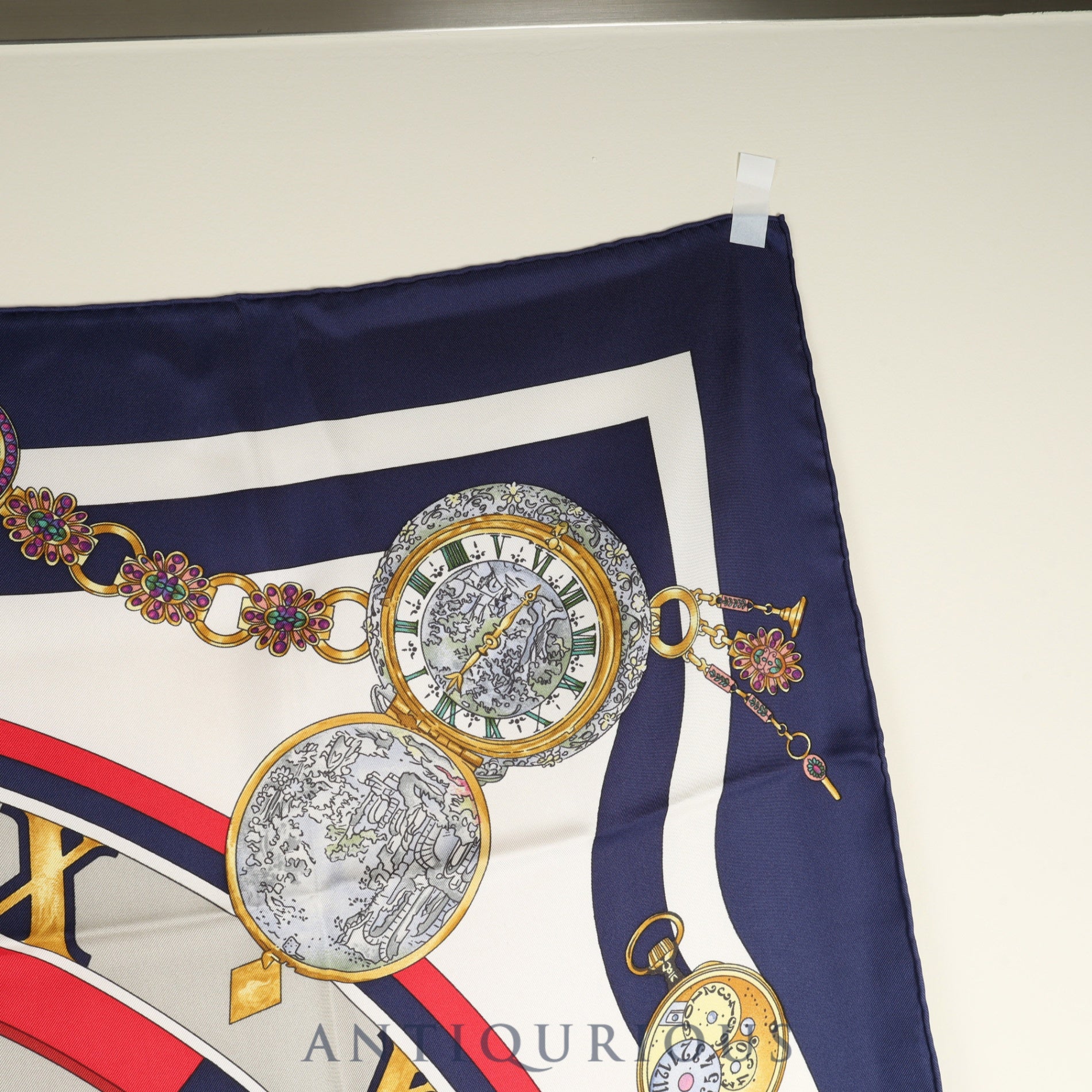 Hermes scarf Carré 90 Parmi les fleurs je compte les heures Time spent among flowers SILK100%