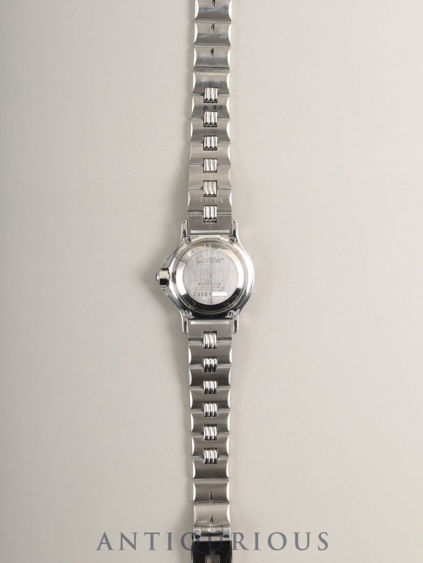 カルティエ サントス オクタゴン SM 0906 自動巻き Cal.2671 SS SS（ゴドロン）ホワイトローマン文字盤 オーバーホール済み