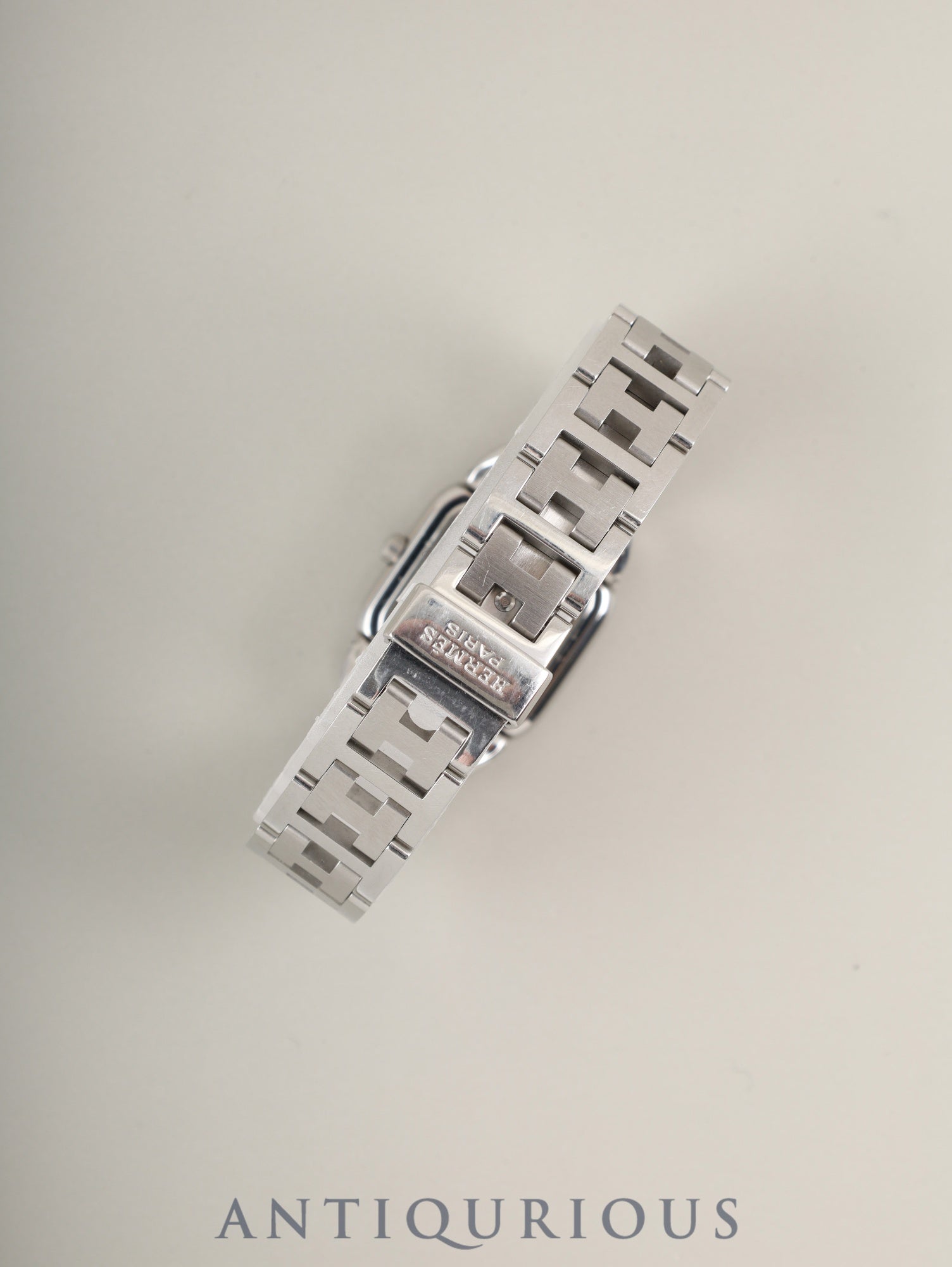 エルメス ラリー RA1.210 クォーツ Cal.976.001 SS SS ホワイト文字盤 オーバーホール済み