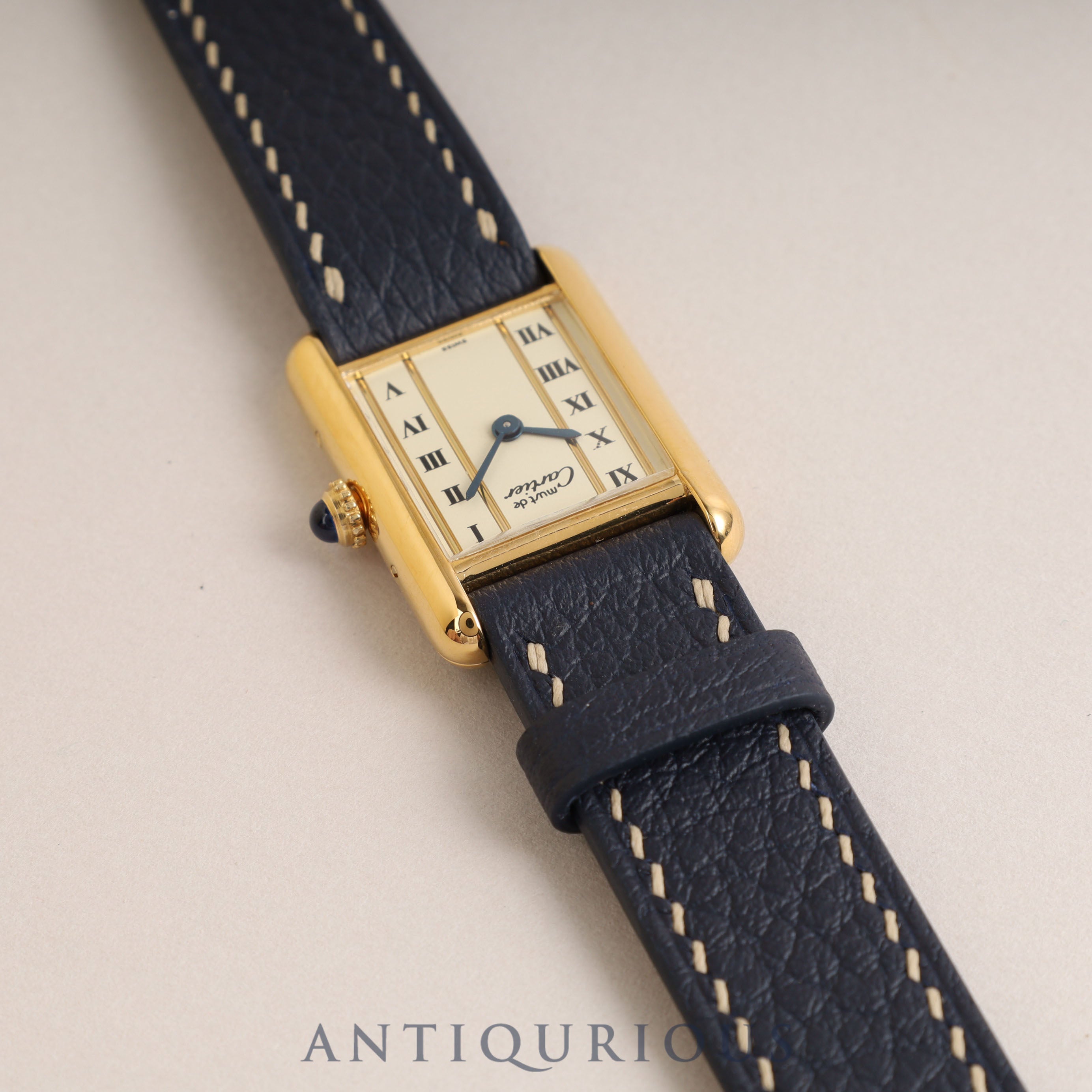 Cartier Must Tank SM QZ Straight Roman Dial