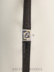 カルティエ マストタンク SM 1614 クォーツ Cal.057 SV925 革 純正Dバックル（SS）アールデコ文字盤（SWISS表記 / 世界限定1000本） 箱 冊子 保証書（1995年）純正レザーベルト付き オーバーホール済み