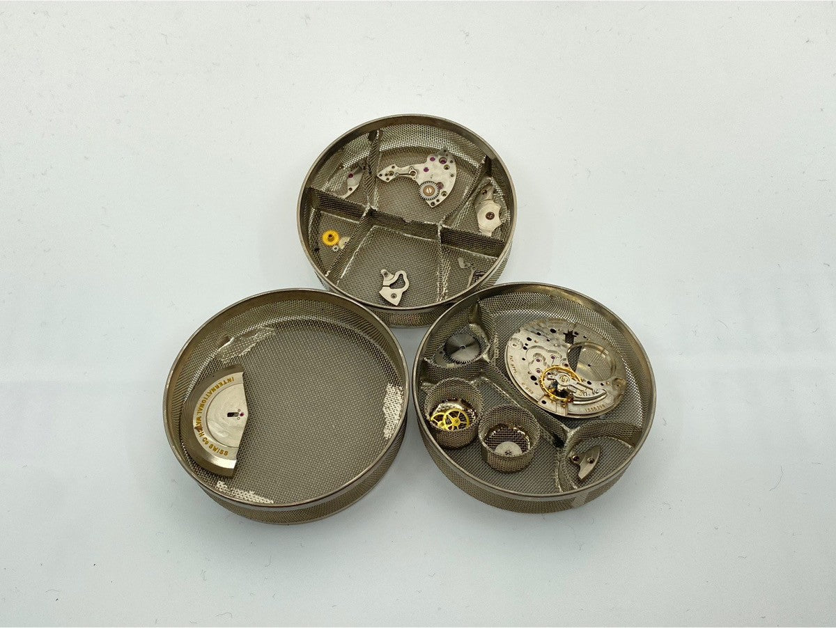 IWC Old Inter Automatic Caliber 853 Stainless Steel Leather Strap with Aftermarket Buckle (SS) Silver Dial Overhauled