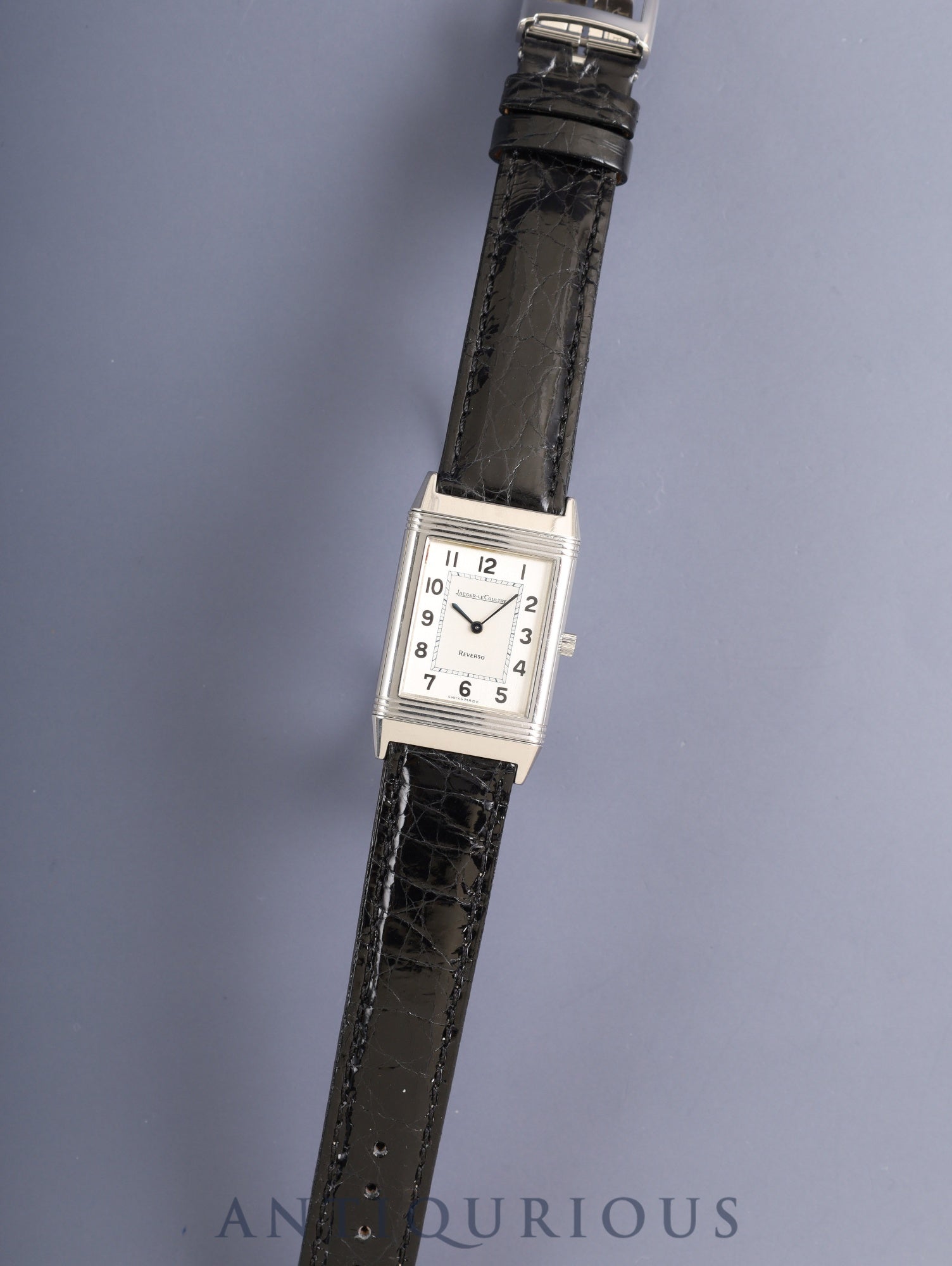 ジャガー・ルクルト レベルソ クラシック 250.8.86 手巻き Cal.845 SS 革 純正バックル（SS） シルバーアラビア文字盤（SWISS MADE表記）オーバーホール済み